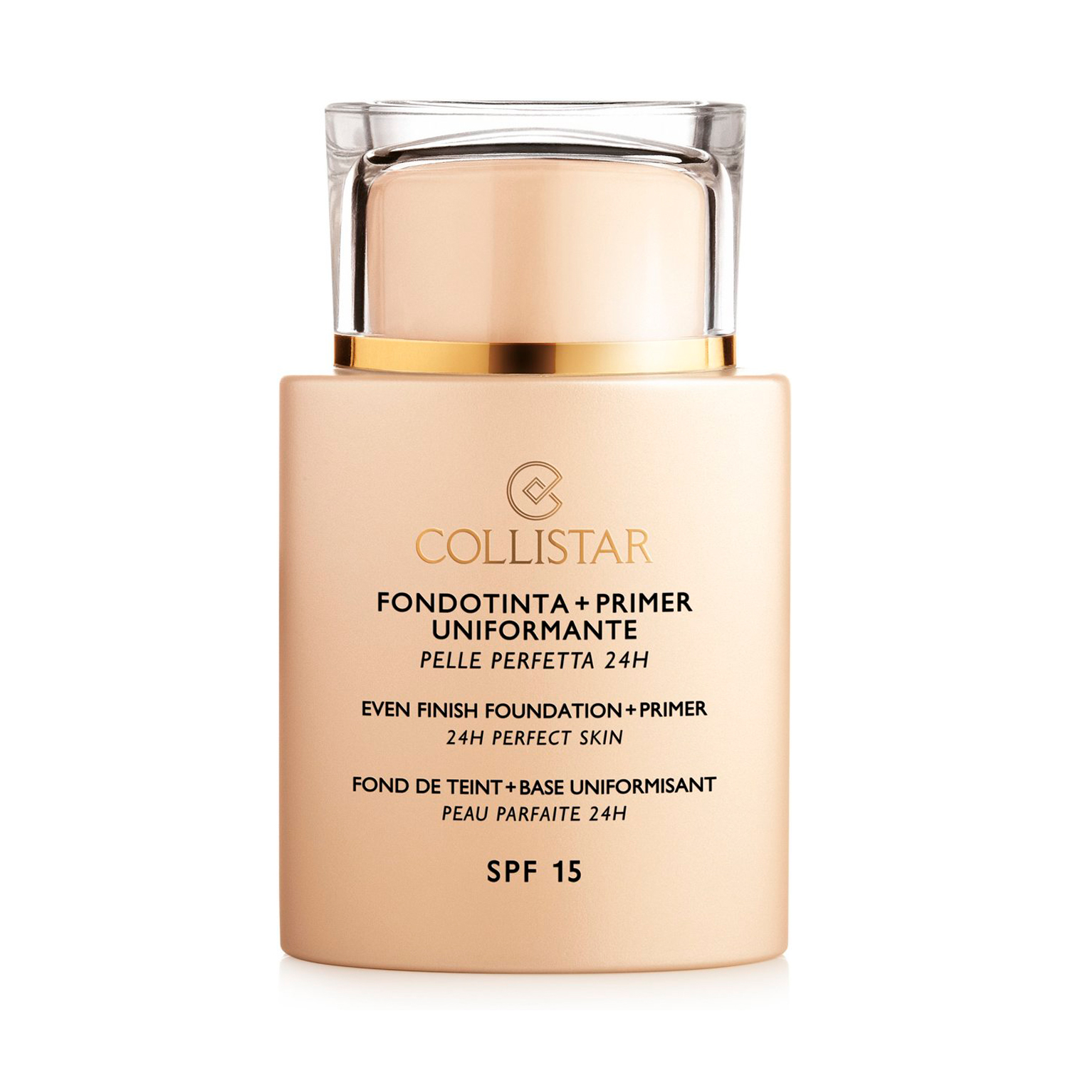 

Тональна основа для обличчя Collistar Even Finish Foundation + Primer 24H, SPF 15, 04 Biscotto, 35 мл