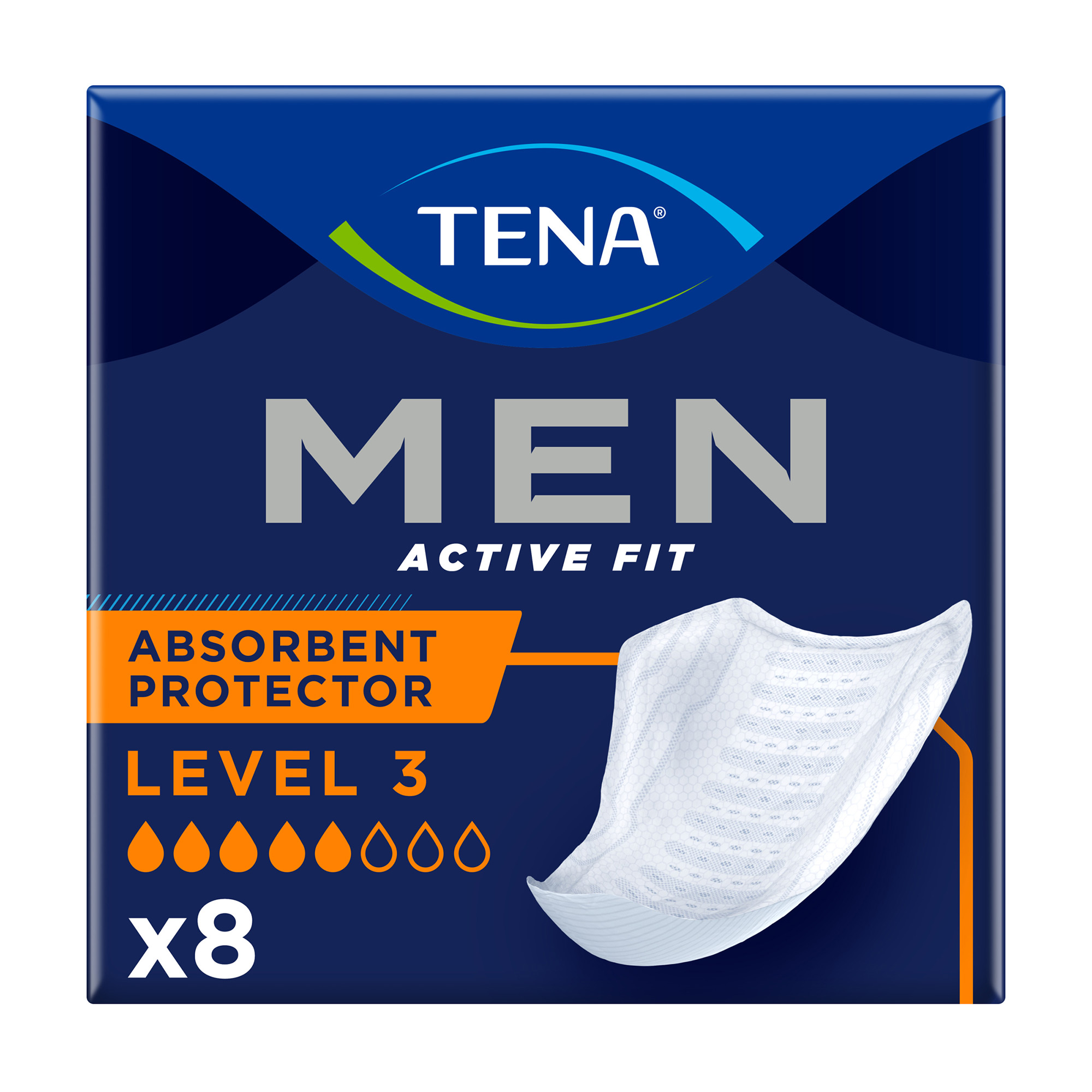 

Уцінка! Урологічні прокладки чоловічі TENA Men Active Fit Level 3, 8 шт