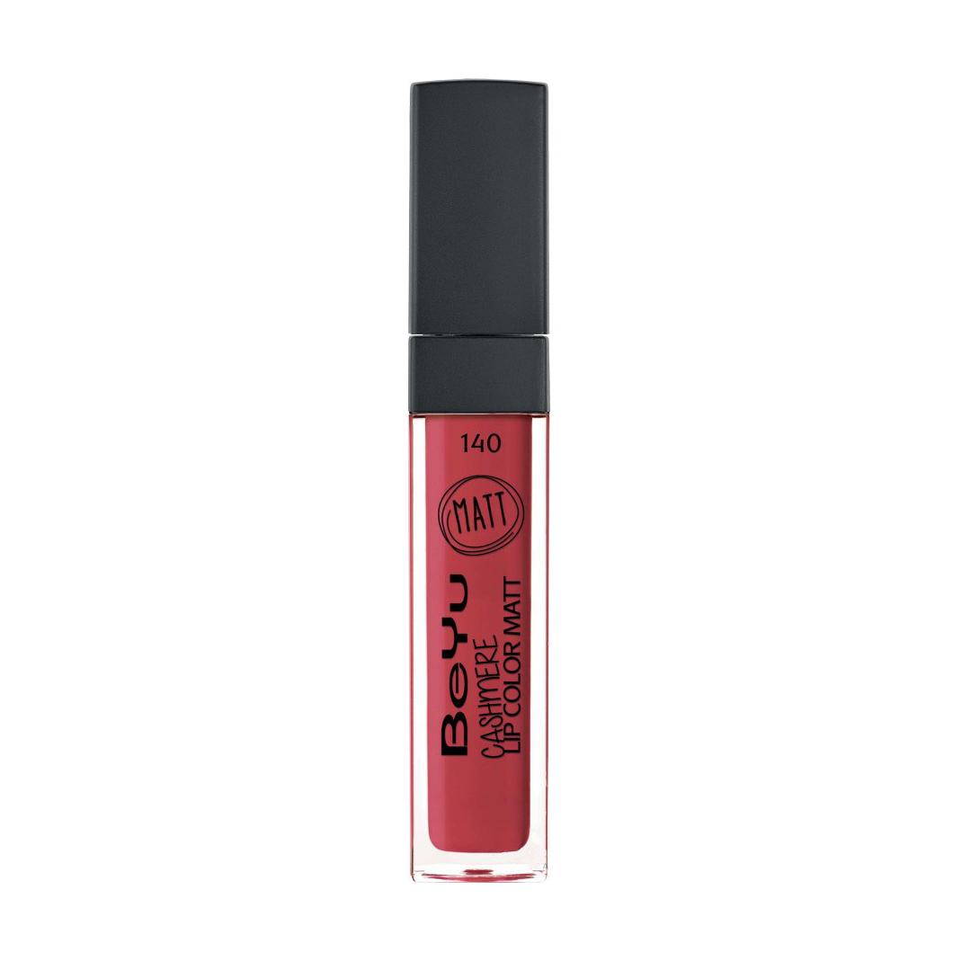 

Матовий блиск для губ BeYu Cashmere Lip Color Matt, 140 My Passion, 6.5 мл