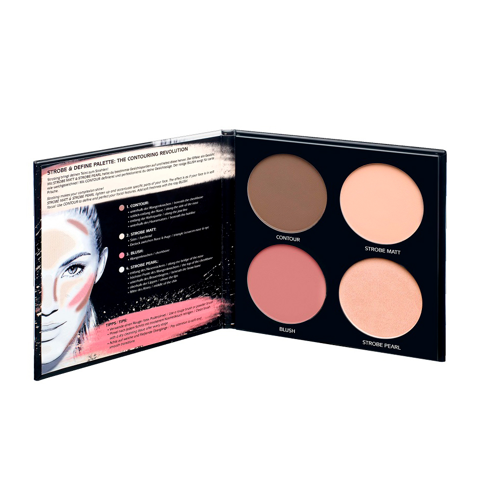 

Набір для контурінга BeYu Strobe & Define Palette тон 39363, 4x3,8 г