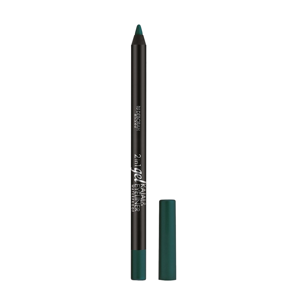 

Олівець для очей Deborah 2 in 1 Kajal & Eyeliner Gel Pencil, 04 Green, 1.4 г