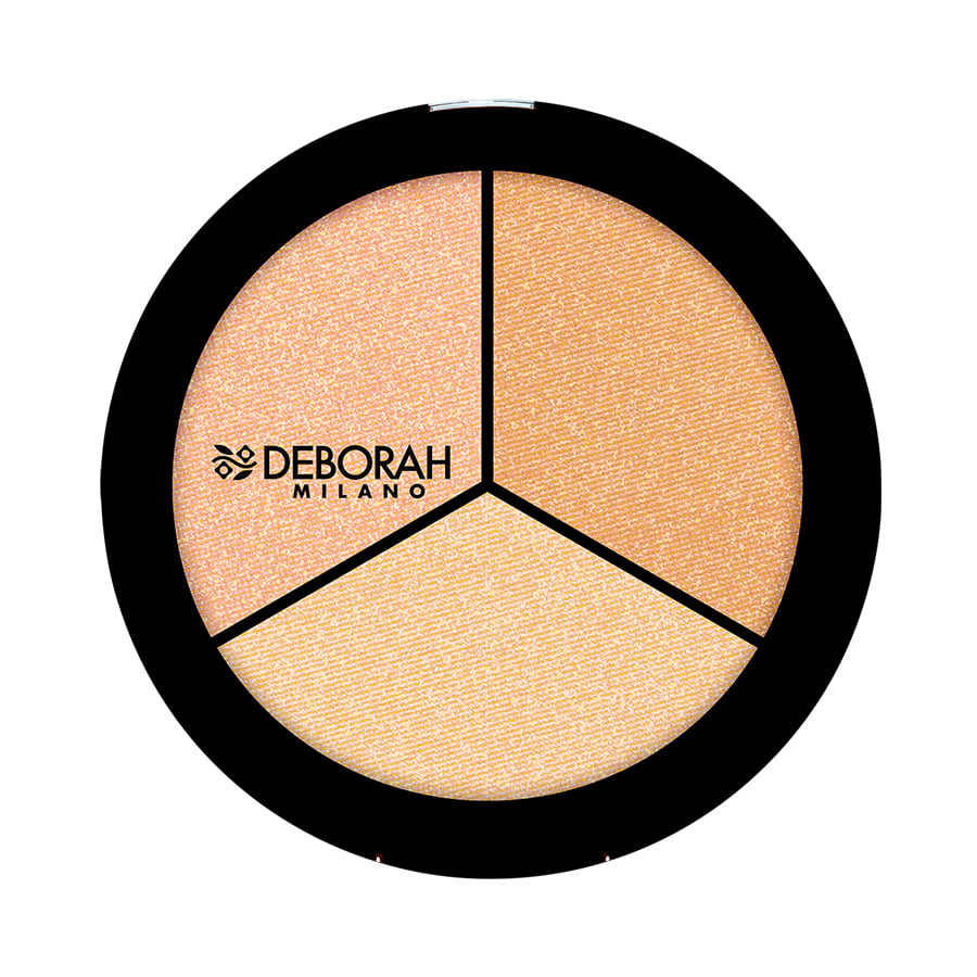 

Хайлайтер для обличчя 'Тріо' Deborah Highlighter Trio Palette, 5 г