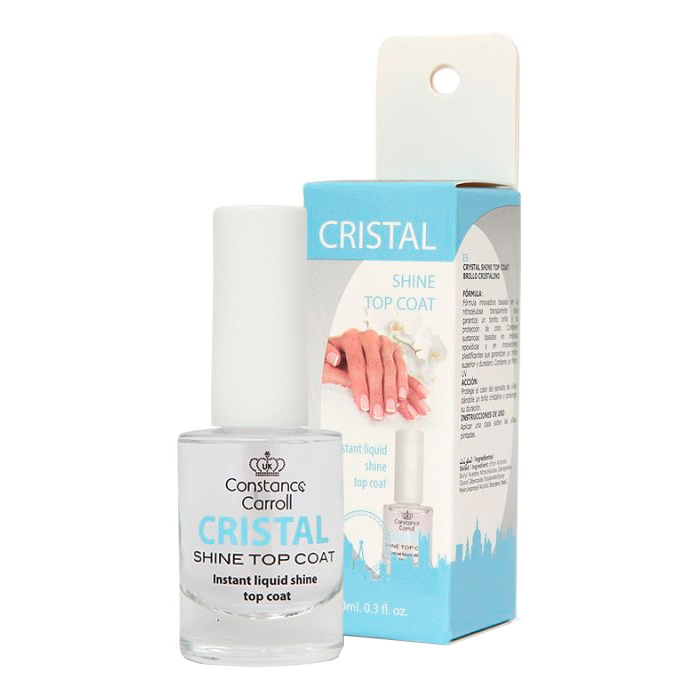

Сушка-покриття для нігтів Constance Carroll Cristal Shine Top Coat прозора, 10 мл