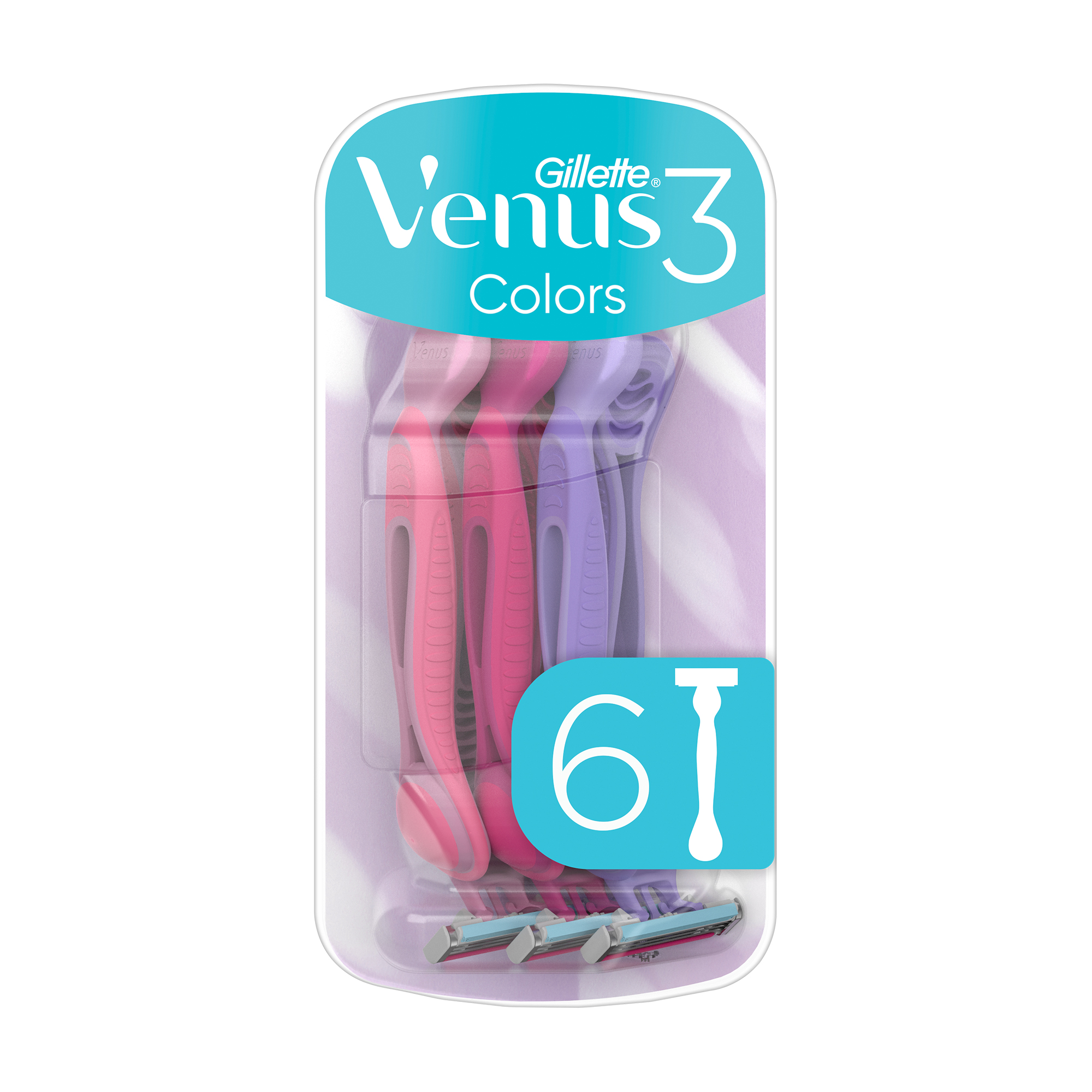 

Набір одноразових станків для гоління Gillette Venus 3, жіночі, 6 шт