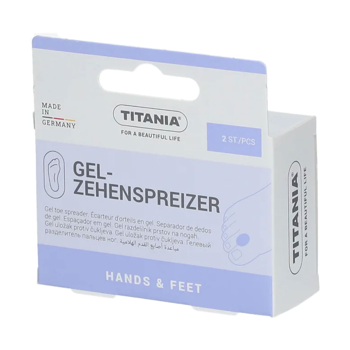 

Набір устiлок вкладних Titania, роздільники для пальцiв нiг, 2 шт, 5231