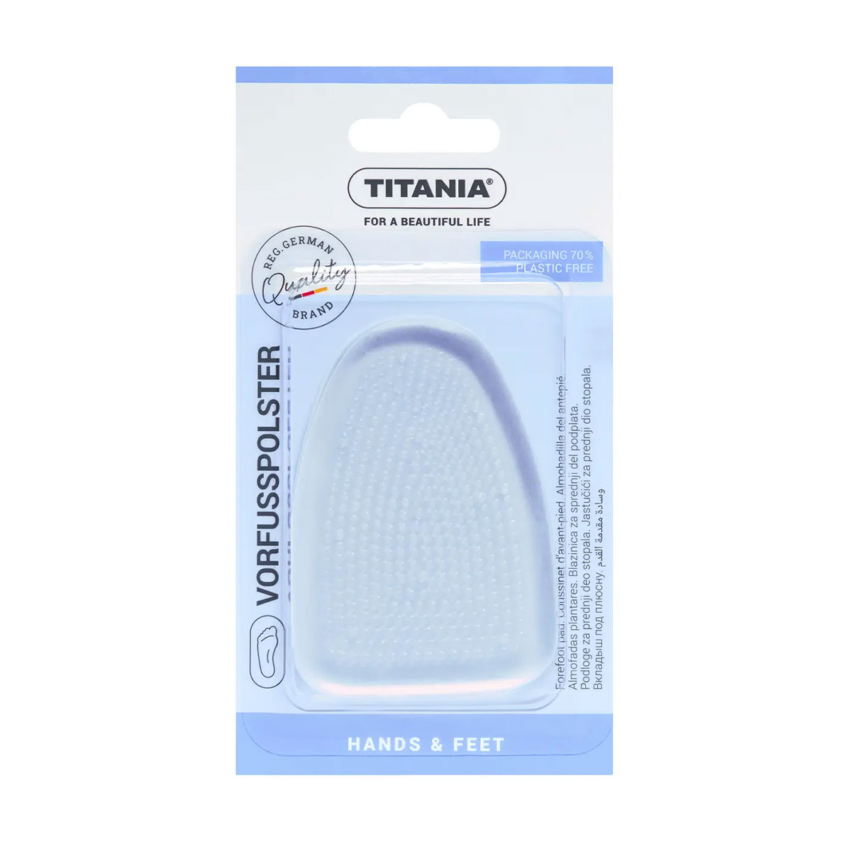 

Уцінка! Набір вставок-напівустілок TITANIA у взуття з поліурітану, для захисту від надмірного тиску на подушечку стопи, 2шт,5237