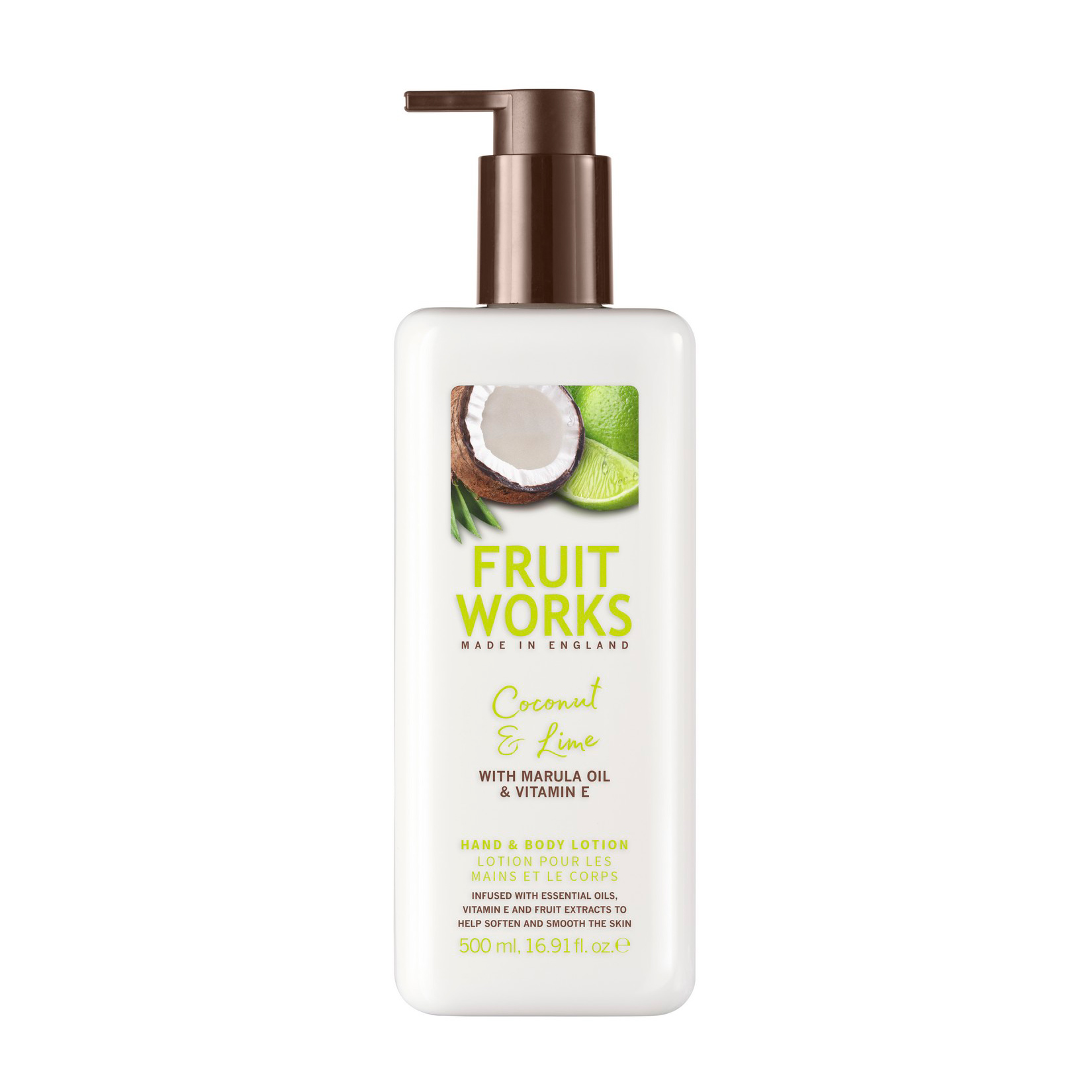 

Лосьйон для рук та тіла Grace Cole Fruit Works Hand & Body Lotion Coconut & Lime жiночий , 500 мл