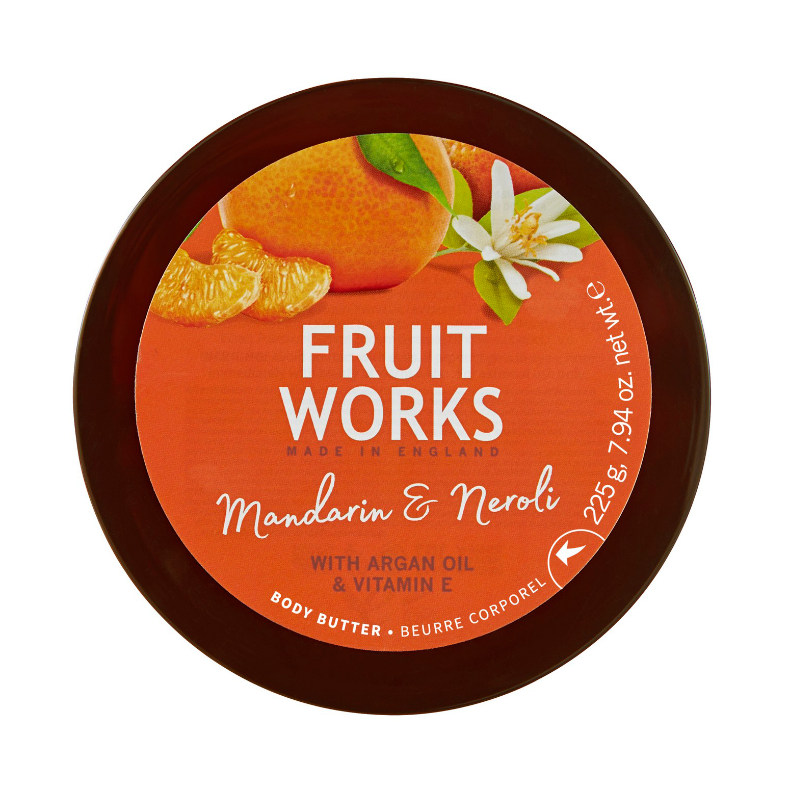 

Масло для тіла Grace Cole Fruit Works Body Butter Mandarin & Neroli жiночий, 225 г