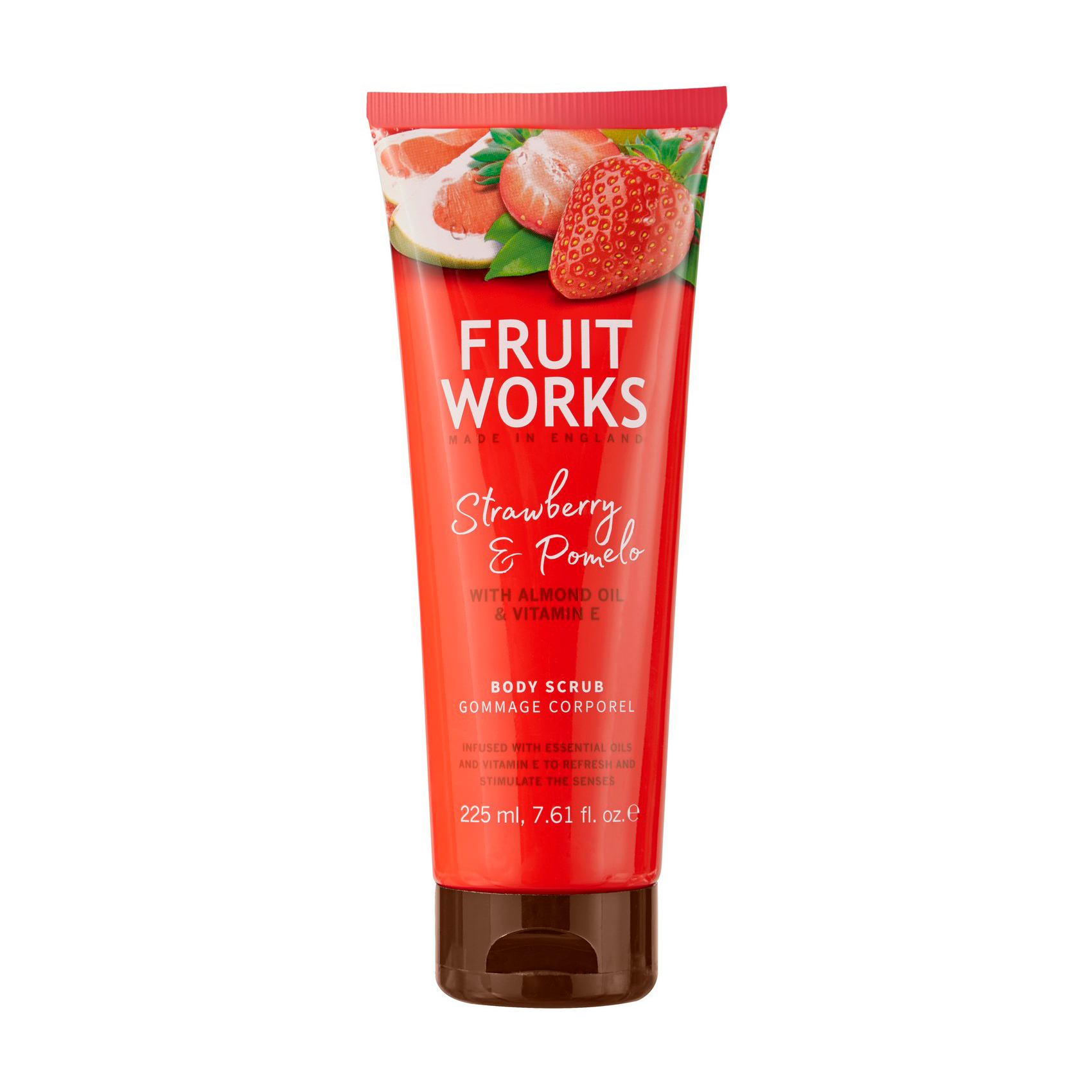 

Скраб для тіла Grace Cole Fruit Works Body Scrub Strawberry & Pomelo жiночий, 225 мл