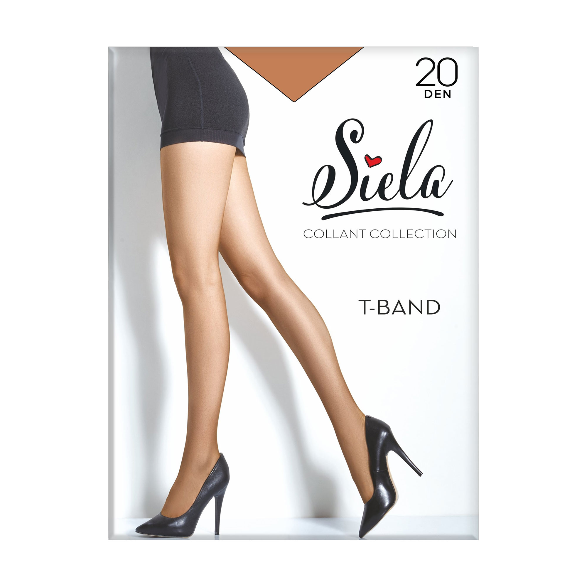 

Колготки жіночі Siela T-Band без шортиків, 20 DEN, Glace, розмір 5