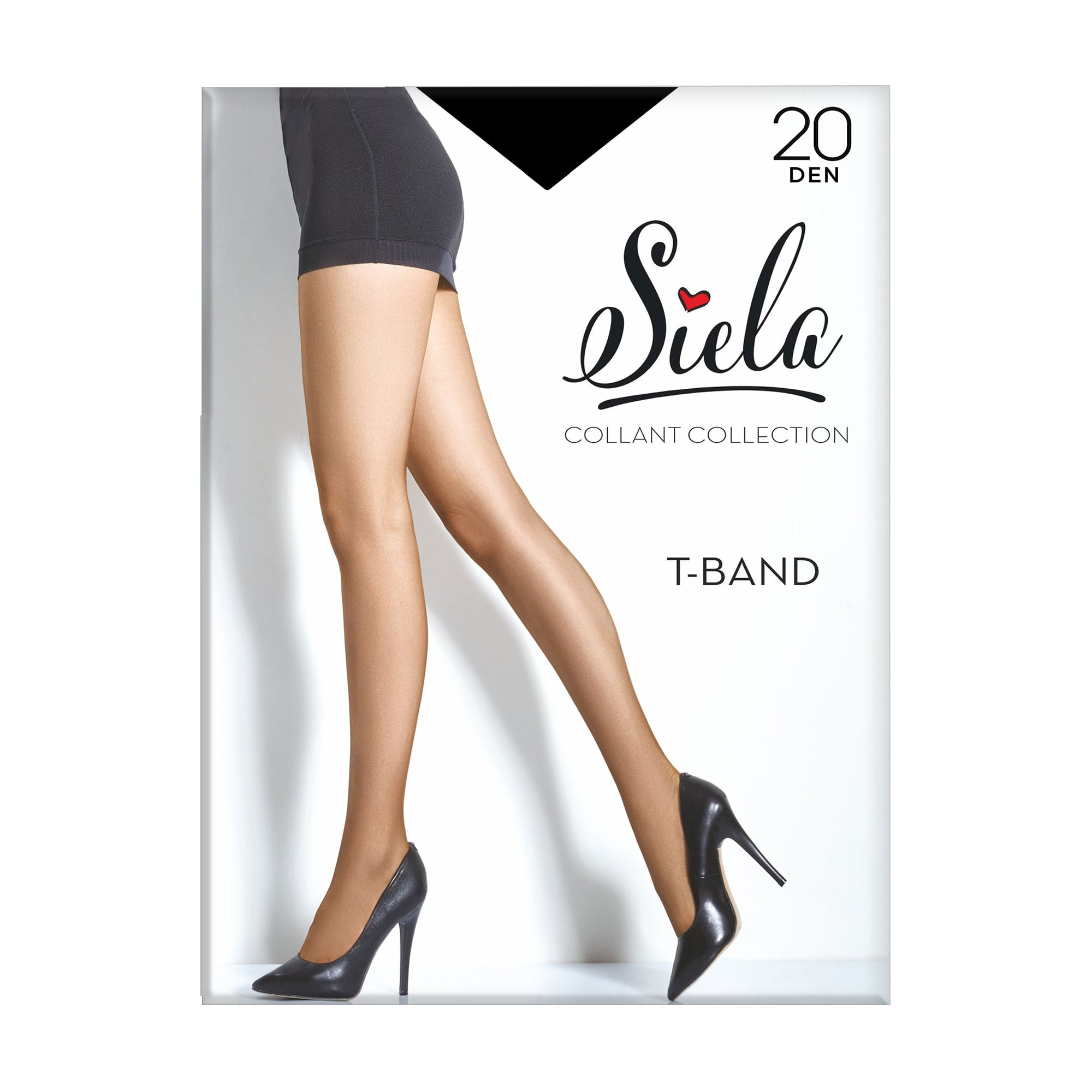 

Колготки жіночі Siela T-Band без шортиків, 20 DEN, Nero, розмір 2