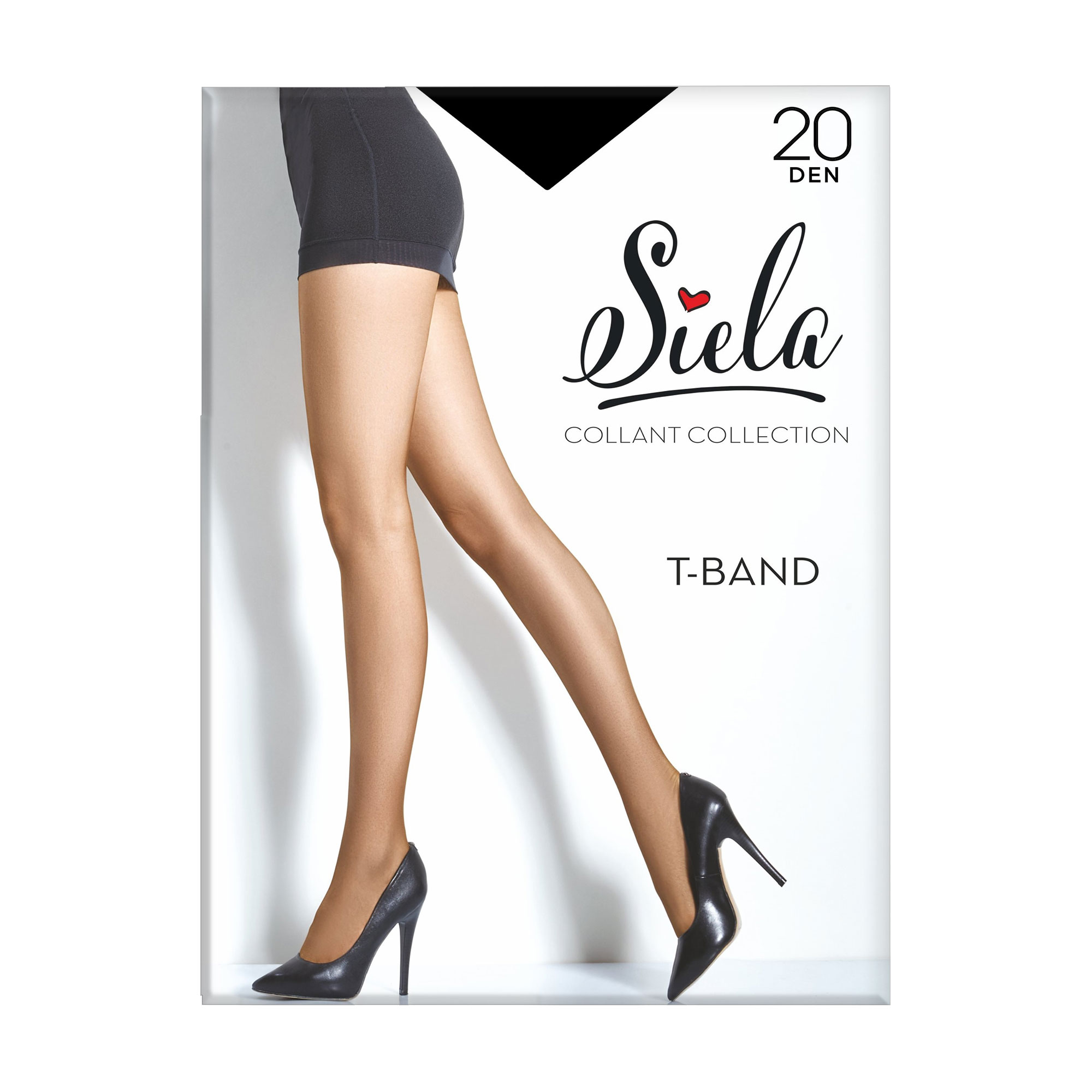 

Колготки жіночі Siela T-Band без шортиків, 20 DEN, Nero, розмір 4