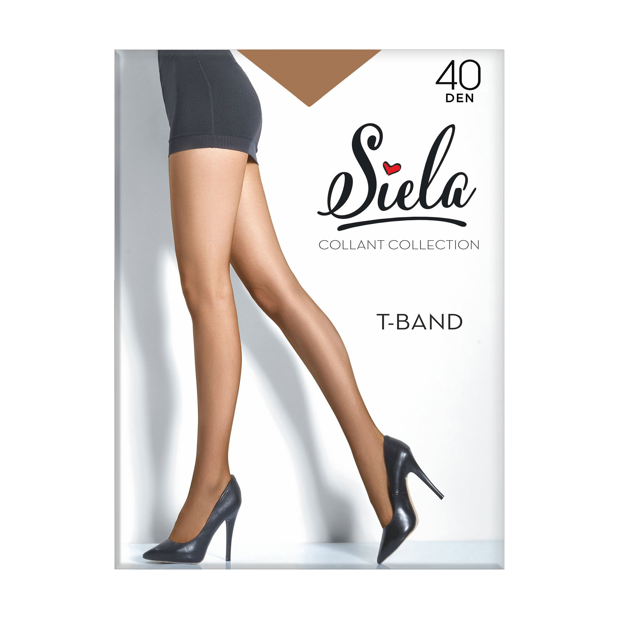 

Колготки жіночі Siela T-Band без шортиків, 40 DEN, Glace, розмір 5