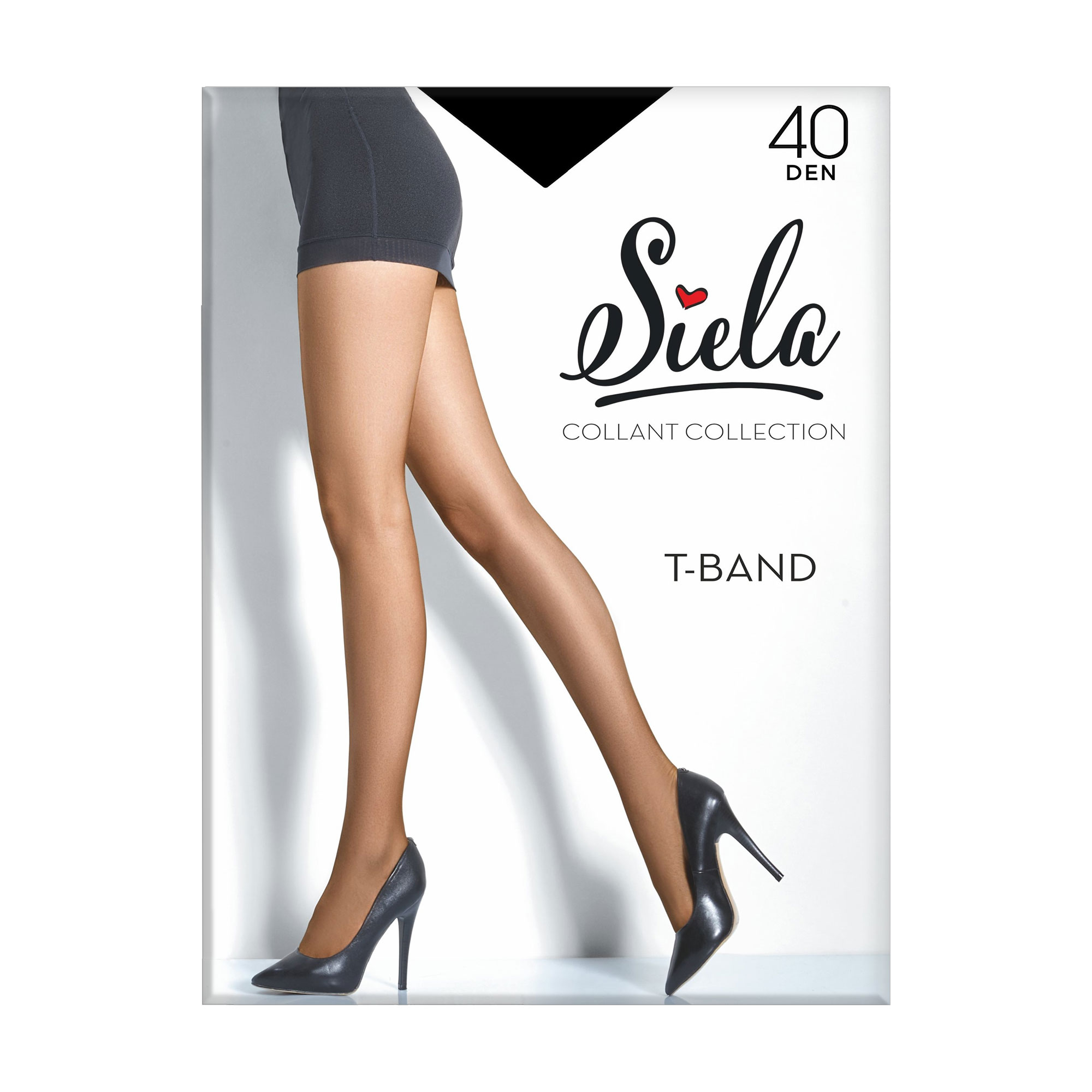 

Колготки жіночі Siela T-Band без шортиків, 40 DEN, Nero, розмір 4