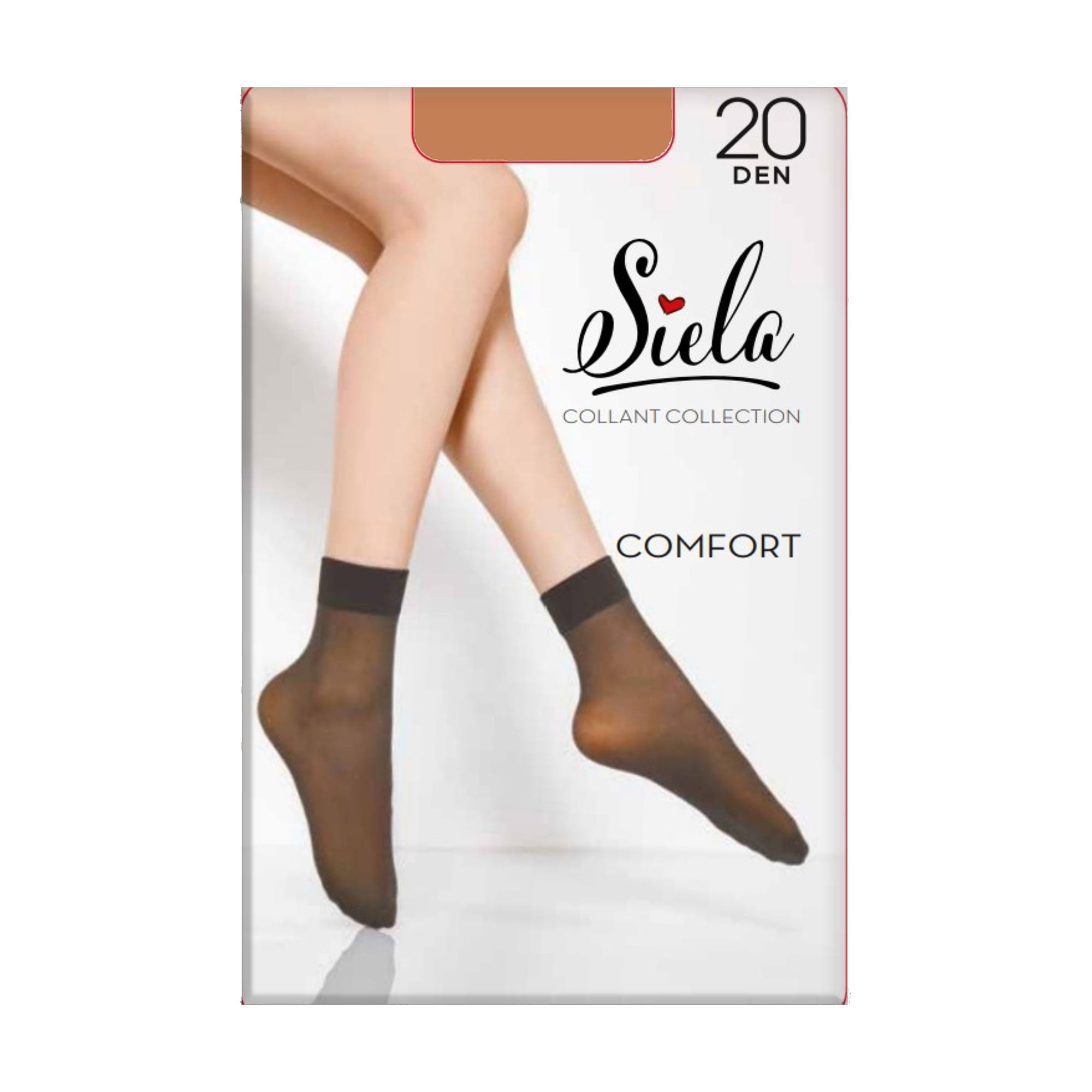 

Шкарпетки жіночі Siela Comfort 20 DEN, Glace, безрозмірні, 2 пари