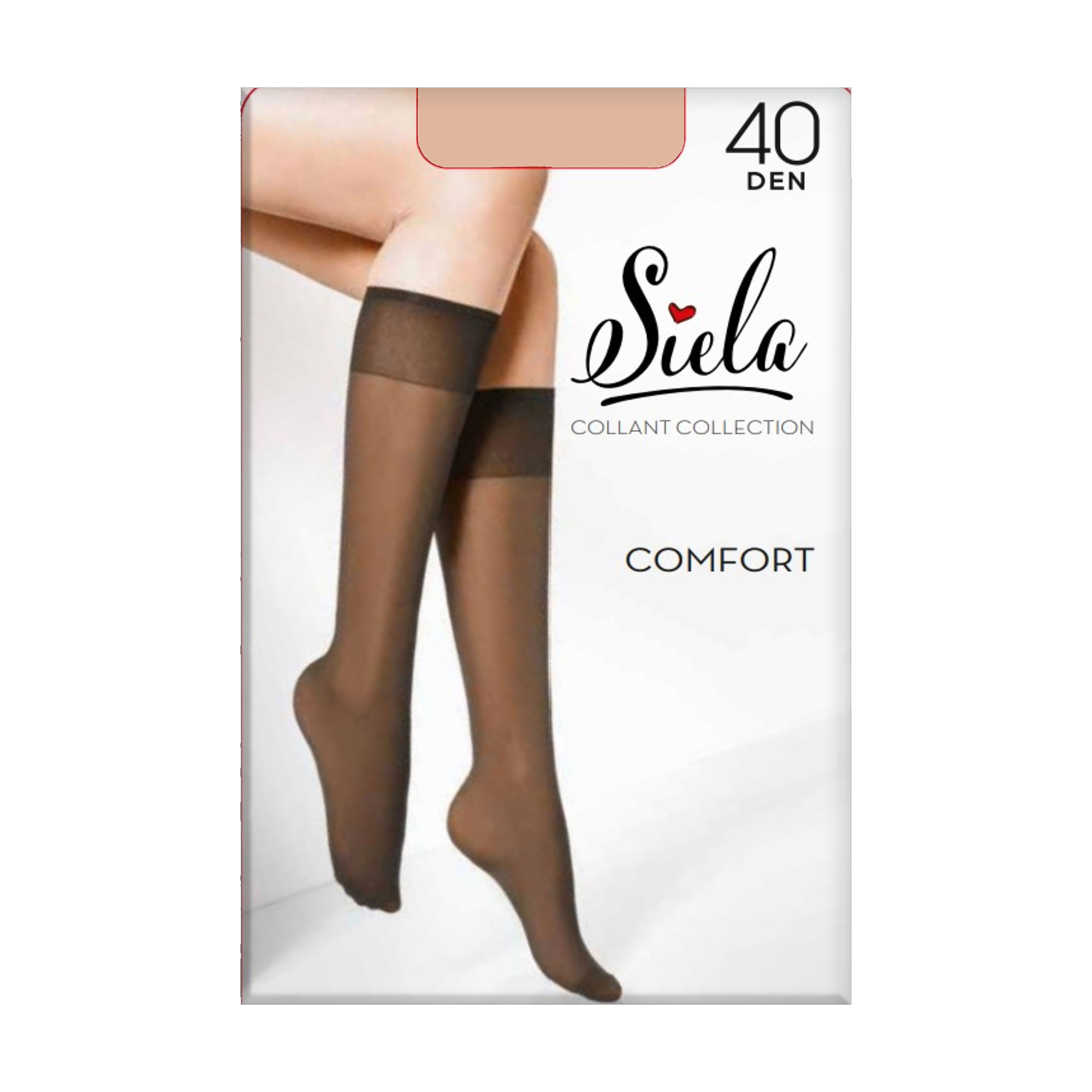 

Гольфи жіночі Siela Comfort 40 DEN, Daino, безрозмірні (2 пари)