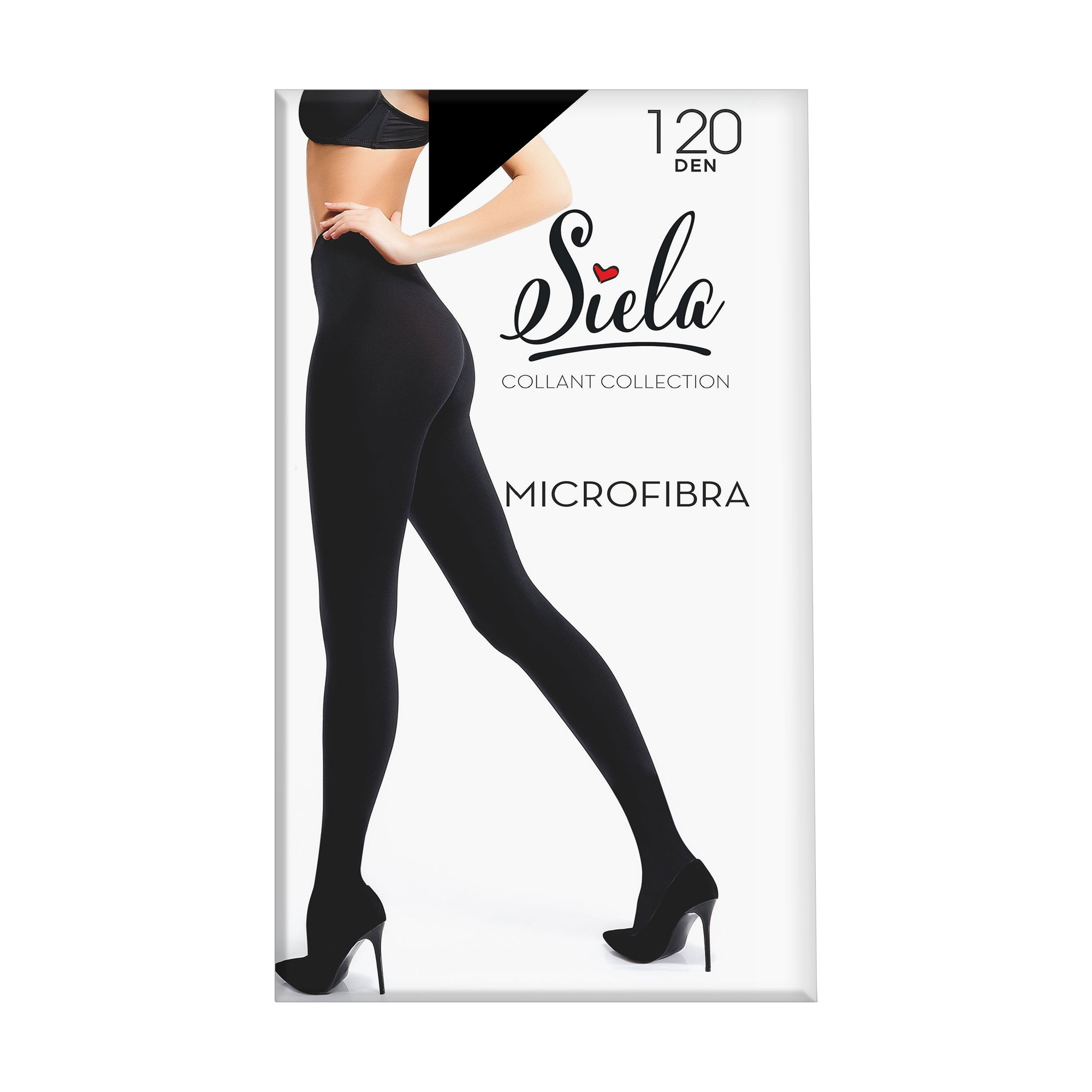 

Теплі колготки жіночі Siela Microfibra 3D 120 DEN, Nero, розмір 4