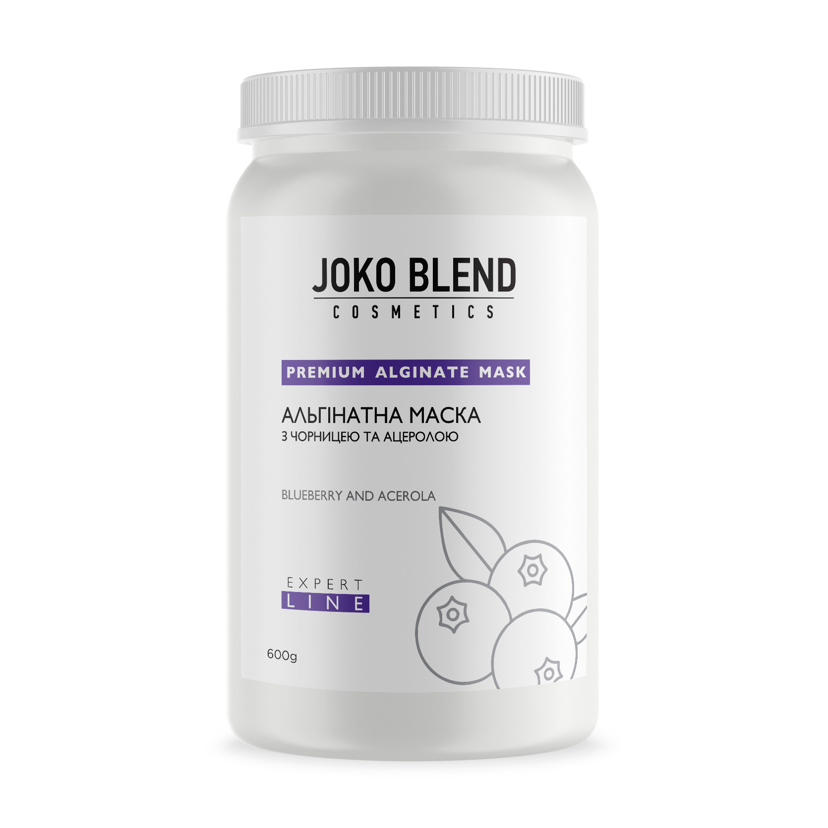 

Альгінатна маска Joko Blend з чорницею і ацеролою, 600 г