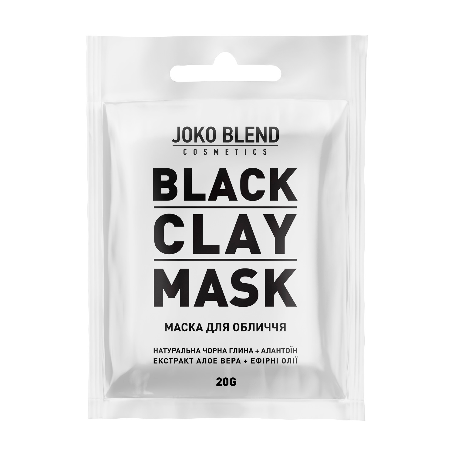 

Чорна глиняна маска для обличчя Joko Blend Black Сlay Mask, 20 г