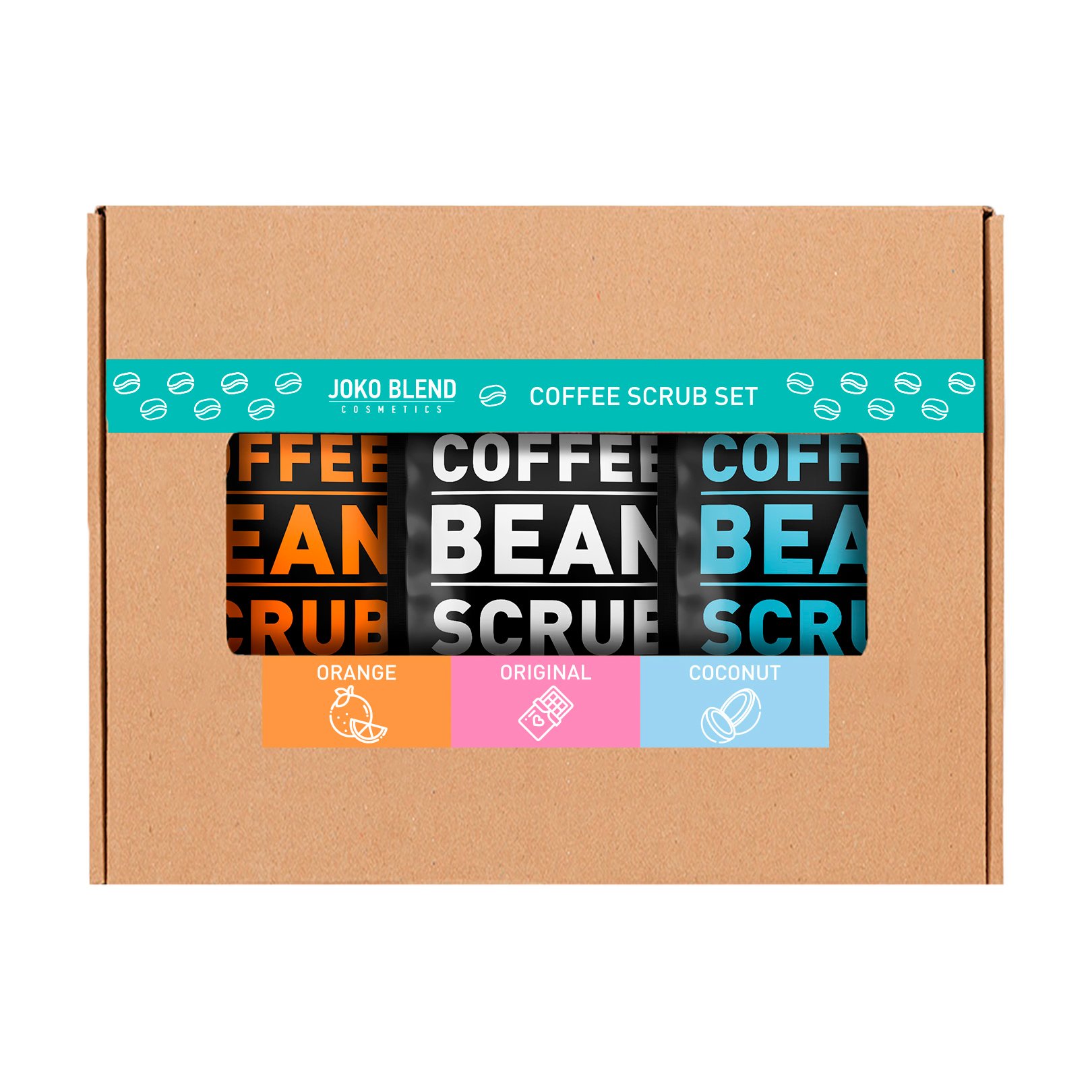 

Набiр скрабів для тіла Joko Blend Coffee Body Scrub Set, 3*50 г