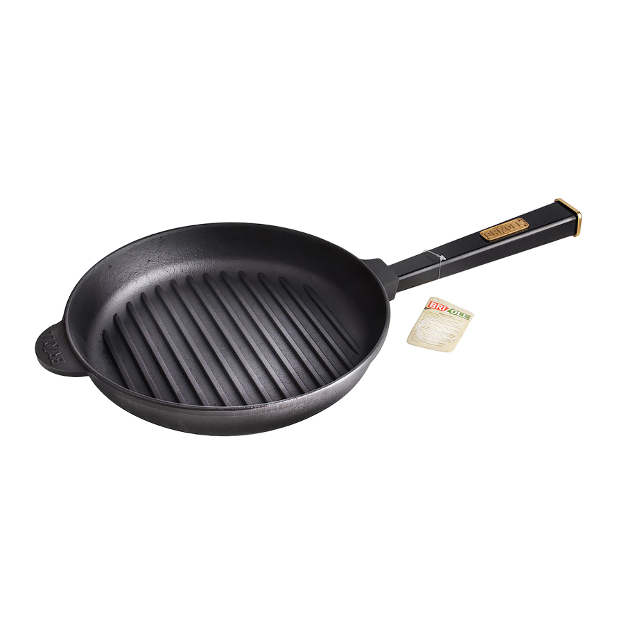 

Сковорода Brizoll Optima-black 559-204 чугунна з ручкою, 26*4 см