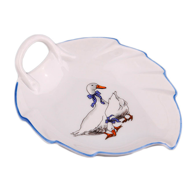 

Блюдо Cesky porcelan Гуси 606-521, 13*12 см
