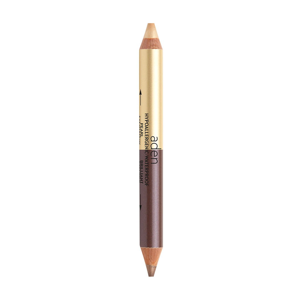

Двоколірний олівець-тіні для повік Aden Jumbo Twin Pearl Eyeshadow Gold-Brown, 4.11 г