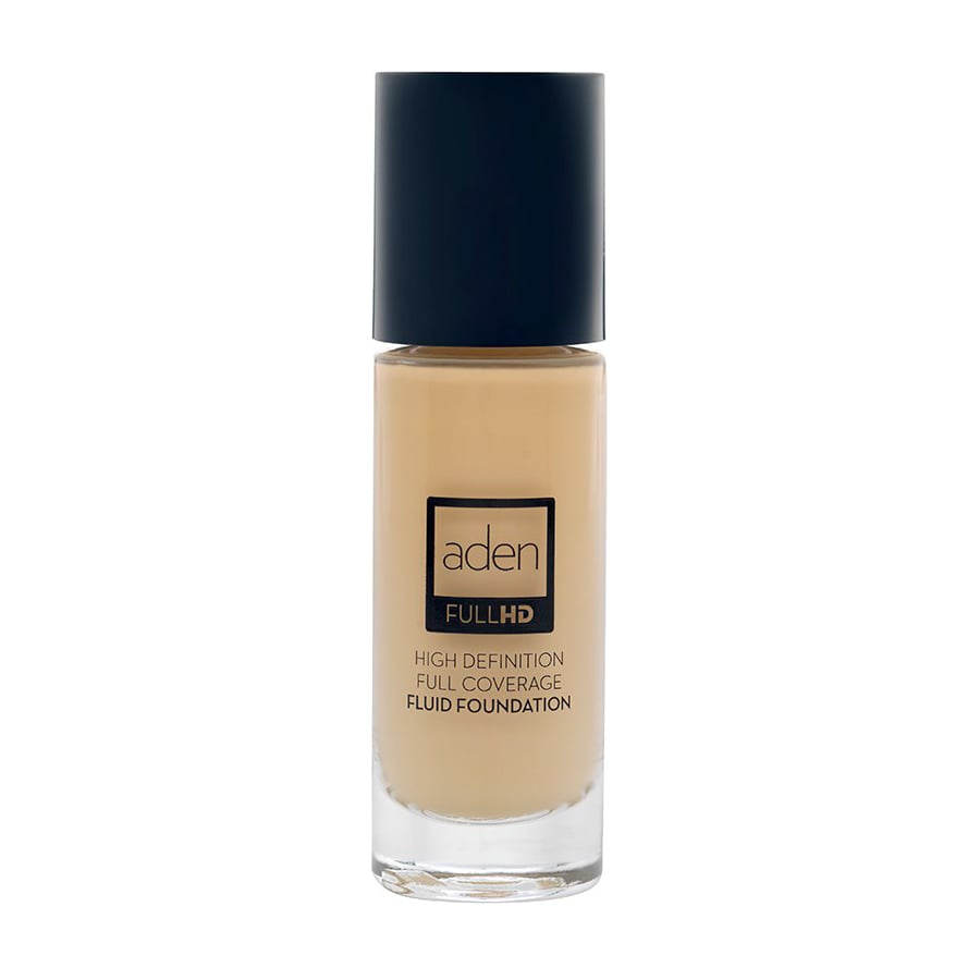 

Тональна основа-флюїд для обличчя Aden Full HD Fluid Foundation 03 Beige, 20 мл