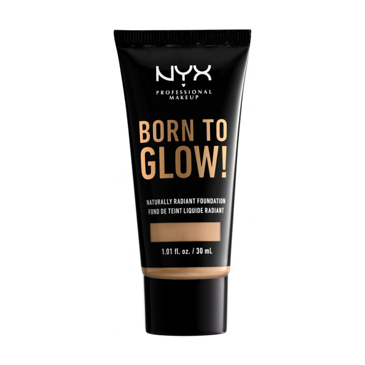

Сяюча тональна основа для обличчя NYX Professional Makeup Born To Glow! Naturally Radiant Foundation, 10 Buff, 30 мл