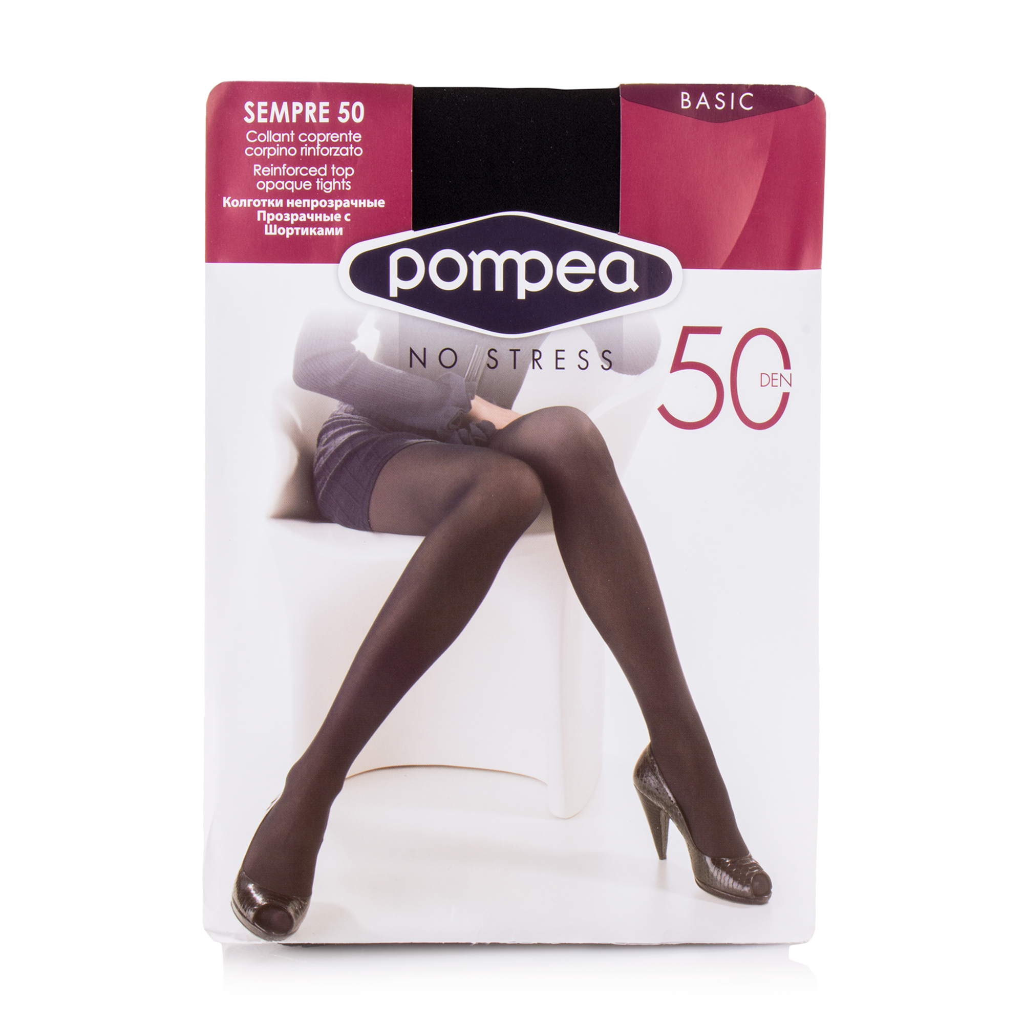 

Колготки жіночі Pompea Sempre 50 DEN Ebano, р. 3/4