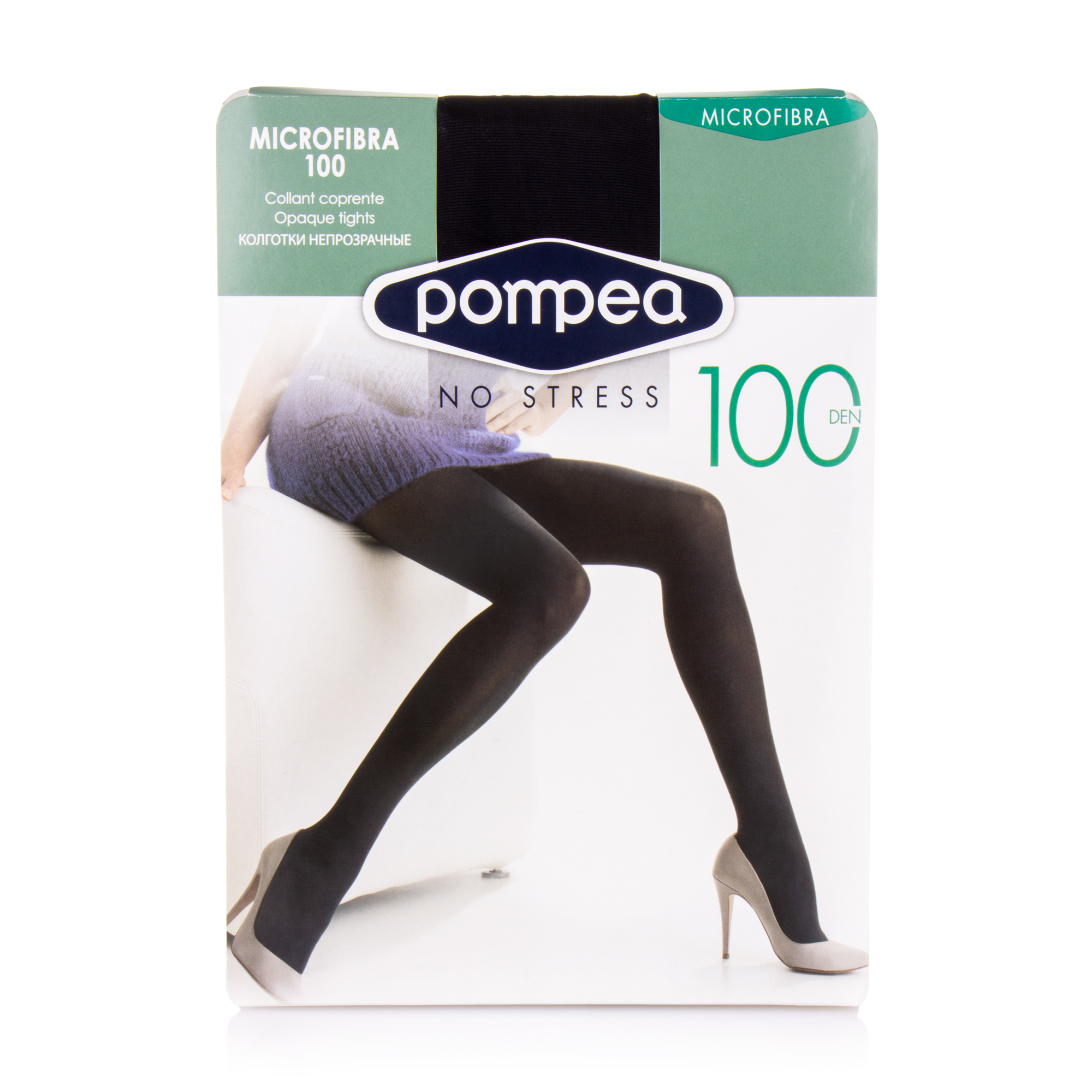 

Колготки жіночі Pompea Microfibra 100 DEN Coffee, р. 1/2S
