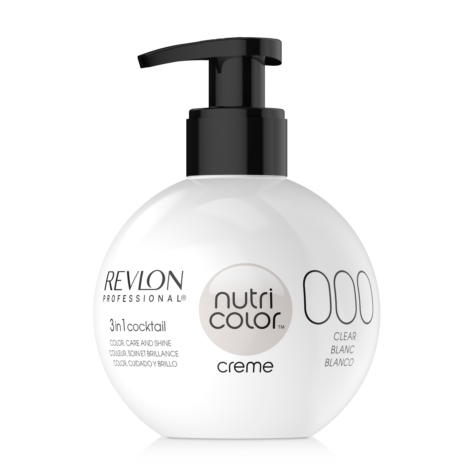 

Тонуючий бальзам для прямого фарбування Revlon Professional Nutri Color Creme Clear 000 Прозора, 270 мл