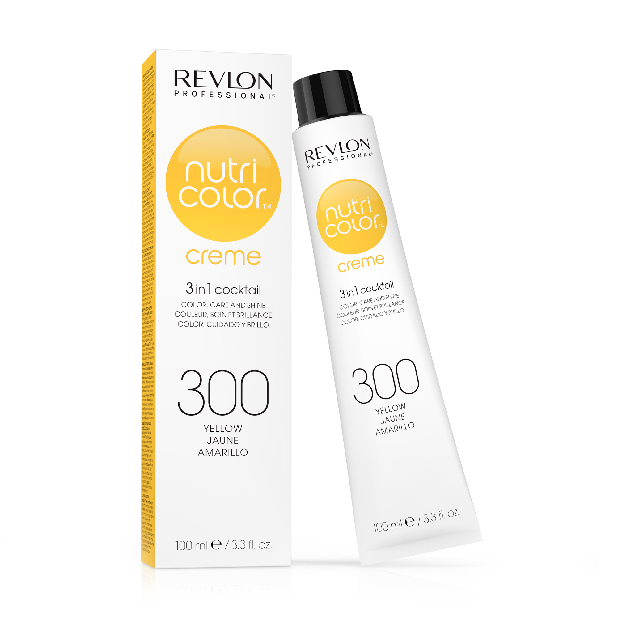 

Тонуючий бальзам для прямого фарбування Revlon Professional Nutri Color Creme 300 Yellow, 100 мл