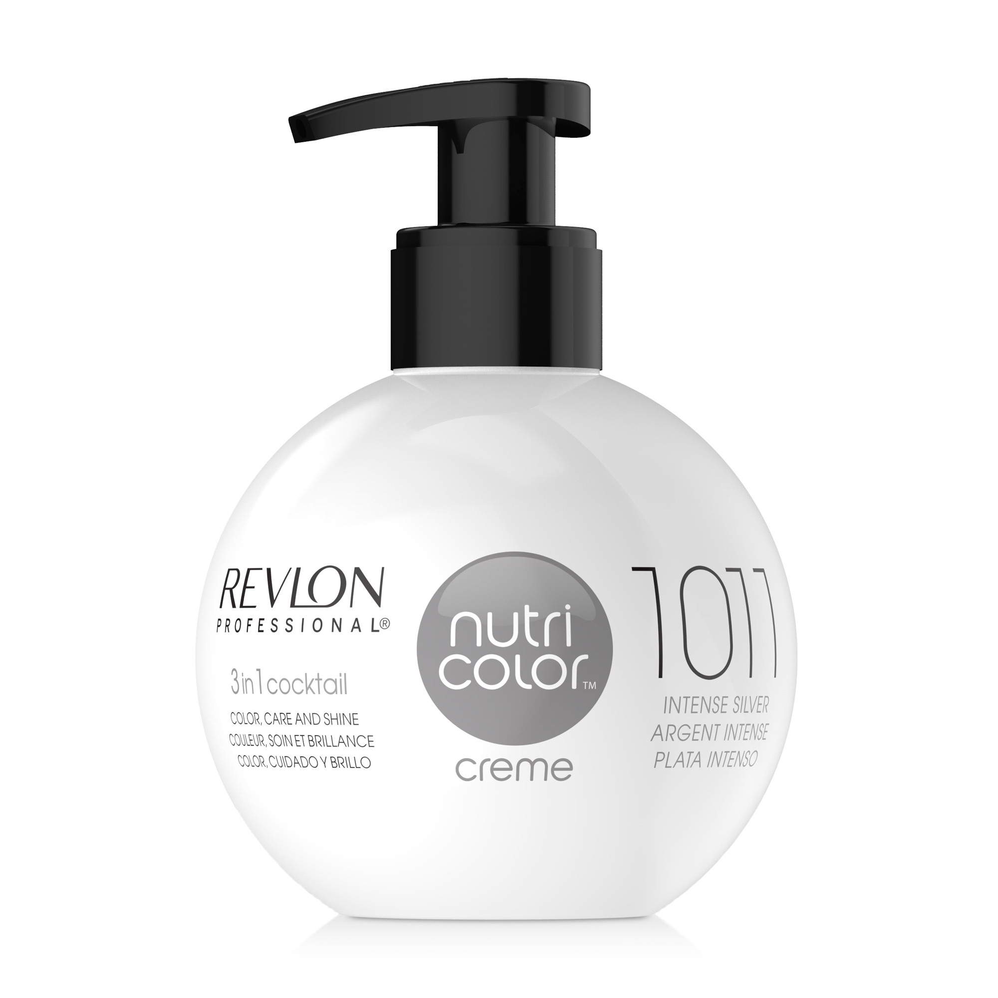 

Тонуючий бальзам для прямого фарбування Revlon Professional Nutri Color Creme 1011 Intensive Silver, 270 мл