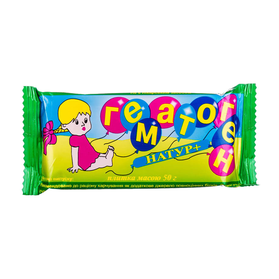 

Гематоген Натур+ плитка, 50 г