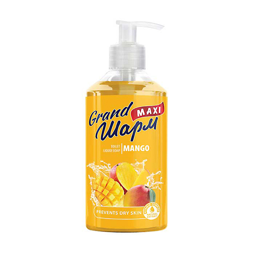 

Уцінка! Мило рідке Grand Шарм Maxi Toilet Liquid Soap Манго, 500 мл
