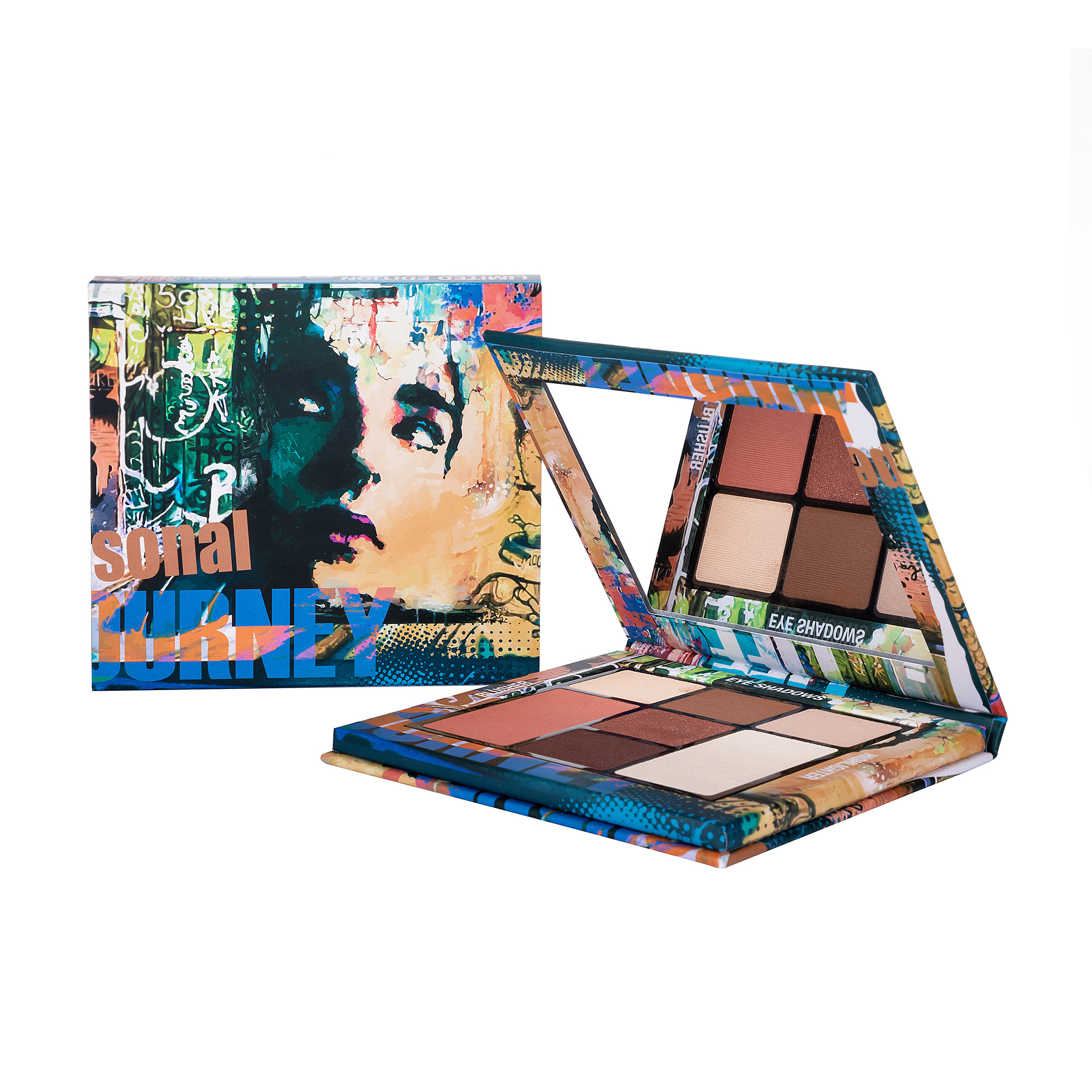 

Палітра тіней для повік з рум'янами Seventeen Limited Edition Multipalettes Natural Browns Palette , 12 г