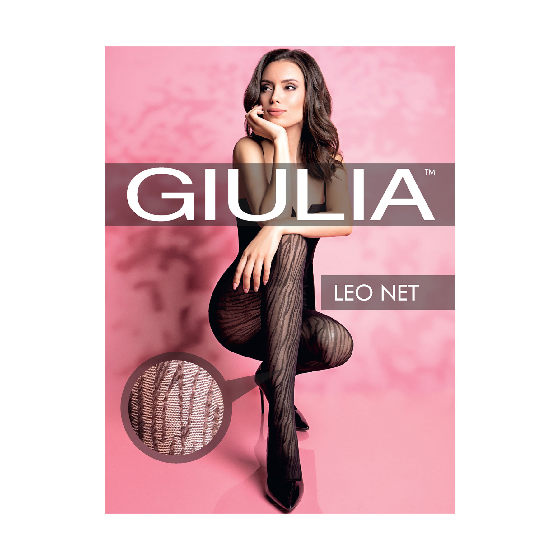 

Фантазійні жіночі колготки Giulia Leo Net 40 DEN, Nero, розмір 2