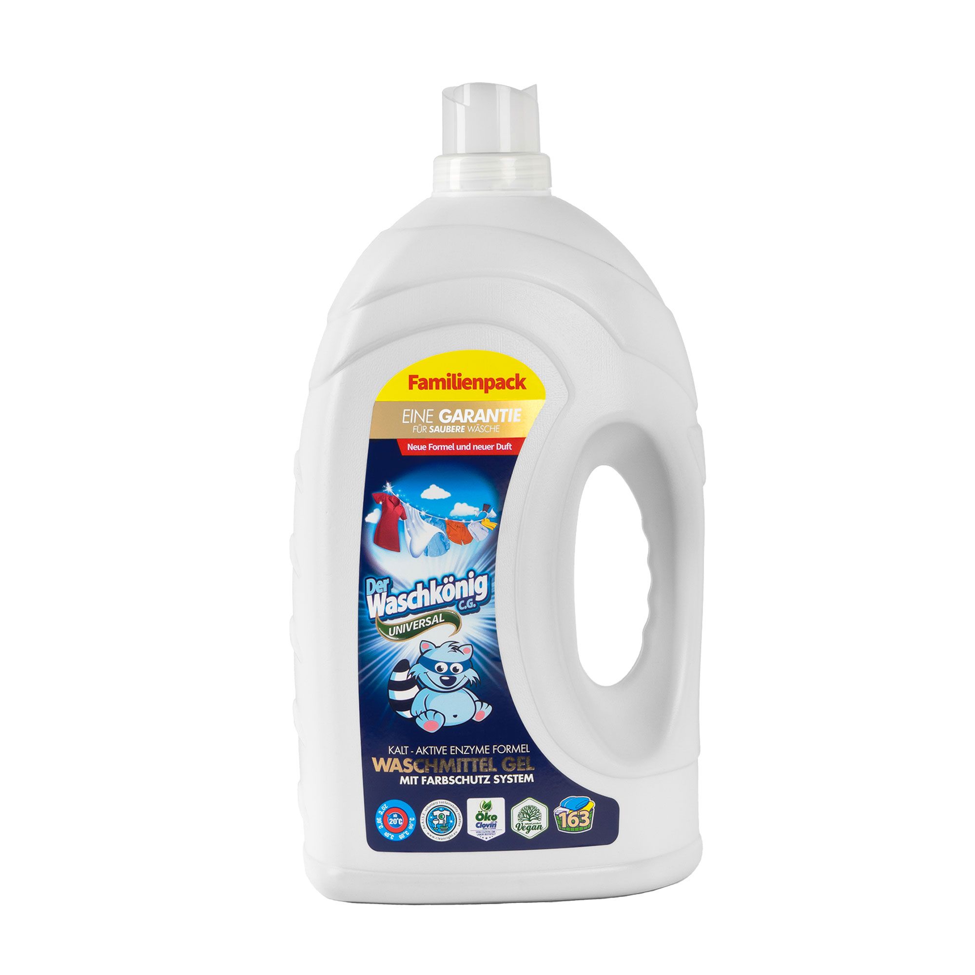 

Гель прання Der Waschkonig Universal Lavendel, 163 циклів прання, 4.9 л