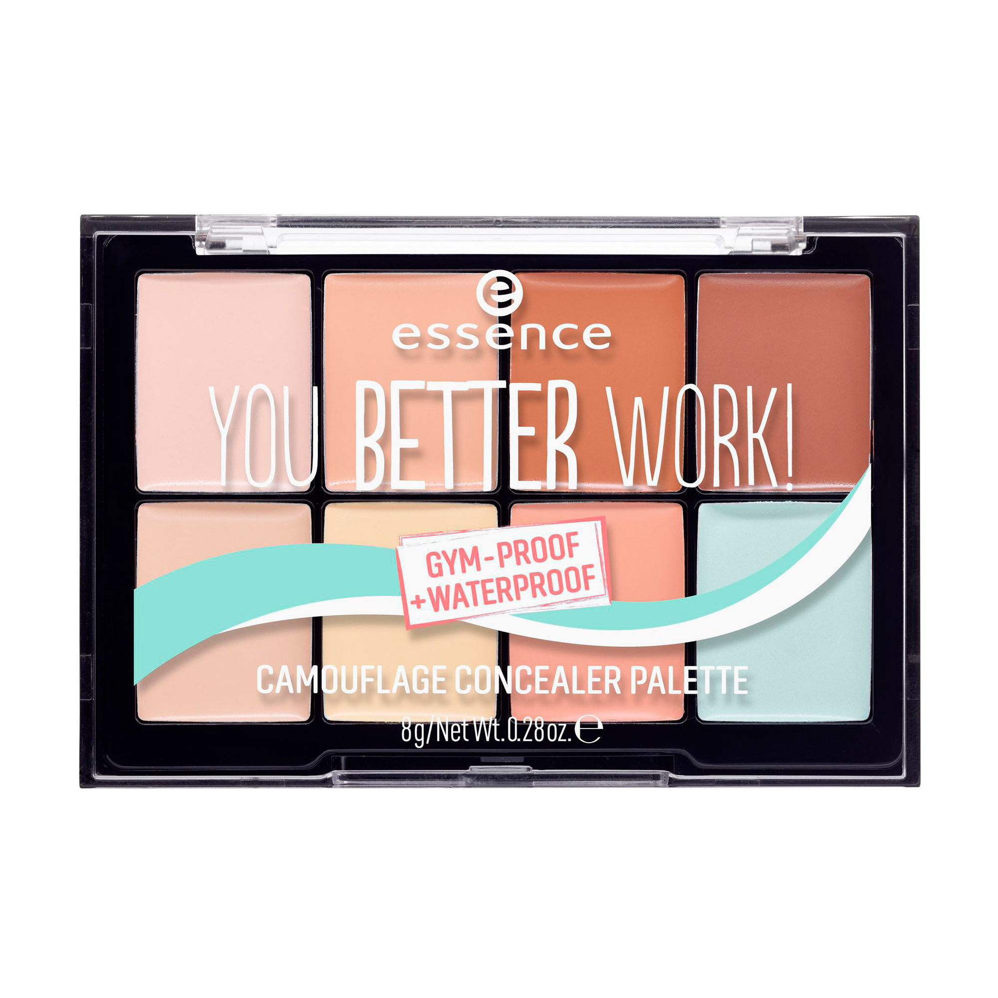

Палетка консилерів Essence you better work!, 8 г