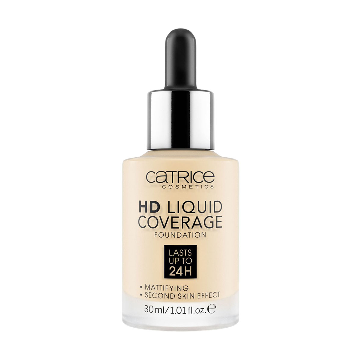 

Матувальна тональна основа для обличчя Catrice HD Liquid Coverage Foundation, 002 Porcelain Beige, 30 мл