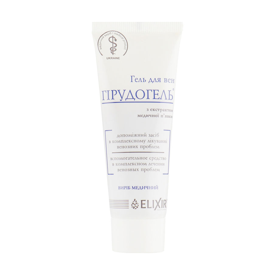 

Гірудогель гель для вен з екстрактом медичної п'явки Еліксір, 75 мл