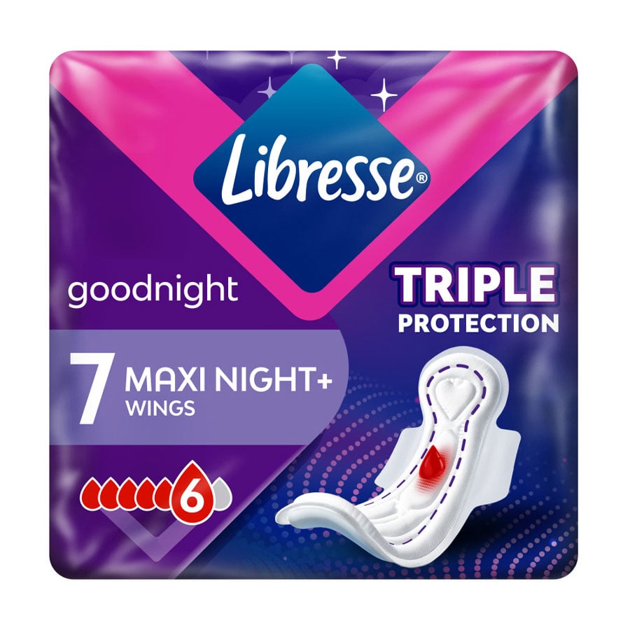 

Прокладки гігієнічні Libresse Maxi Night нічні, 7 шт