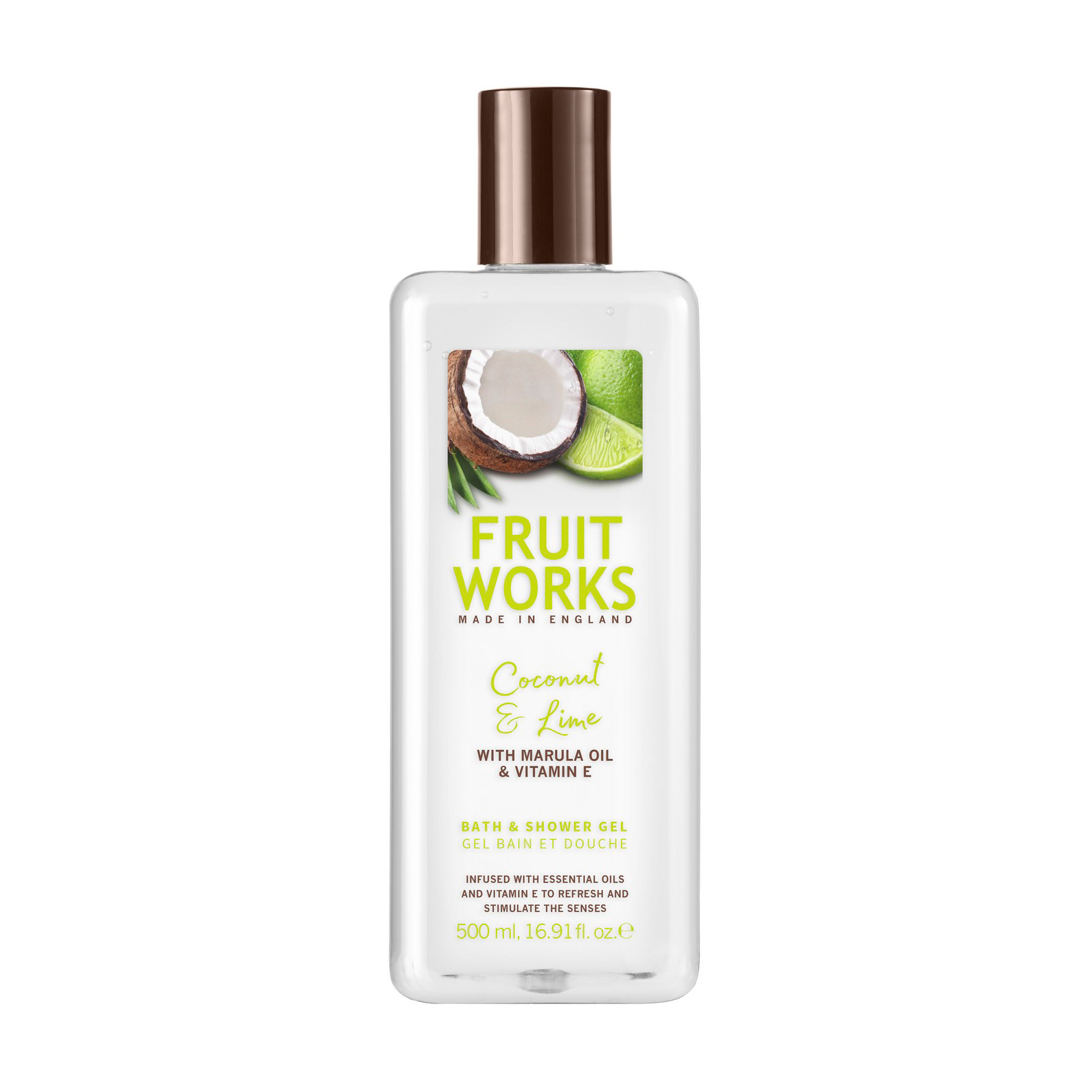 

Гель для душу Grace Cole Fruit Works Coconut & Lime, 500 мл