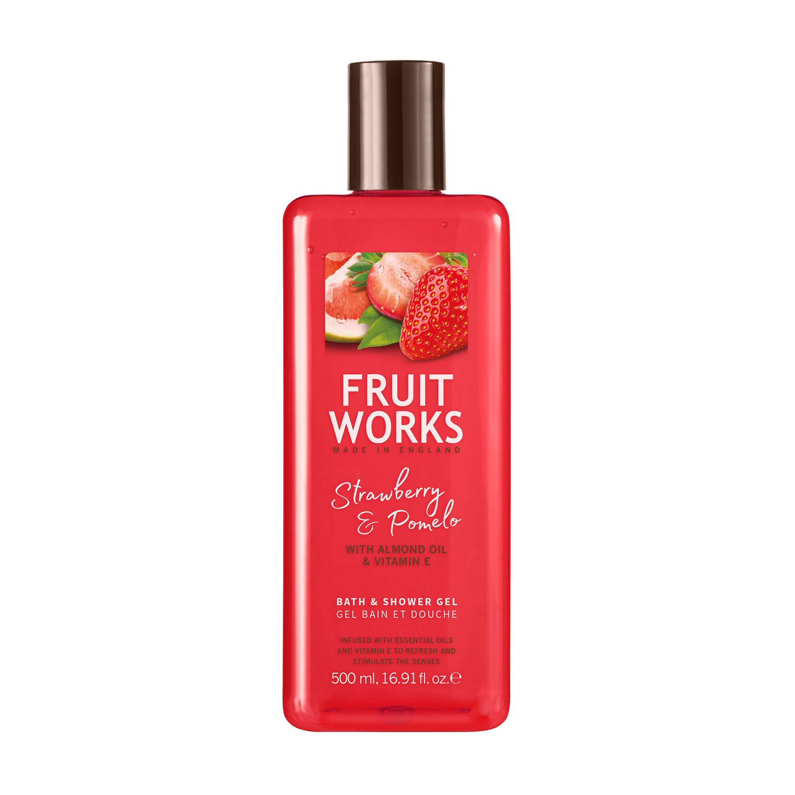 

Гель для душу Grace Cole Fruit Works Strawberry & Pomelo, 500 мл