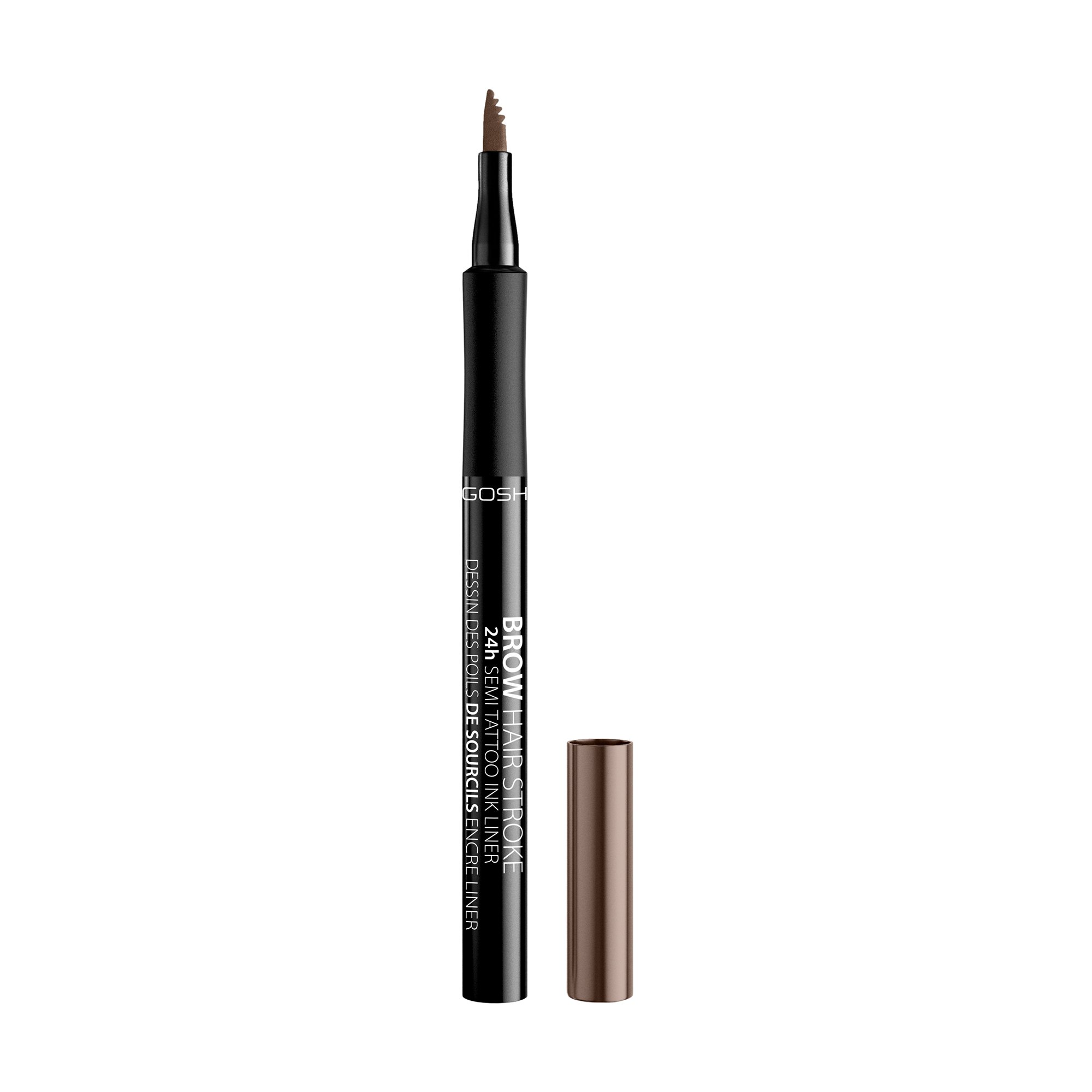 

Уцінка! Олівець-лайнер для брів GOSH Brow Hair Stroke 24H Semi Tattoo Brow Liner 002 Grey Brown, 1 мл