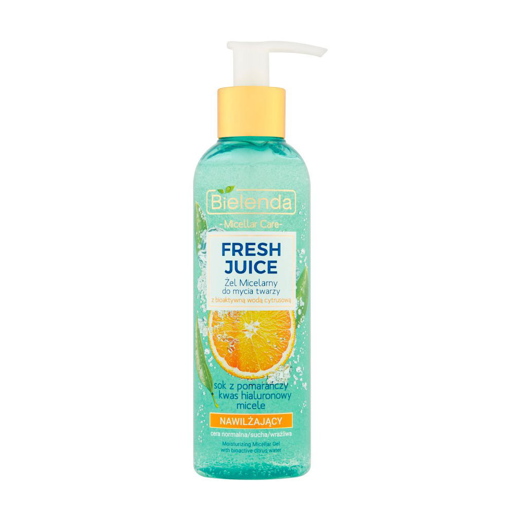 

Уцінка! Зволожувальний міцелярний гель для вмивання Bielenda Fresh Juice Апельсин, 190 г