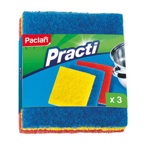 

Абразивна губка Paclan Practi, 3 шт