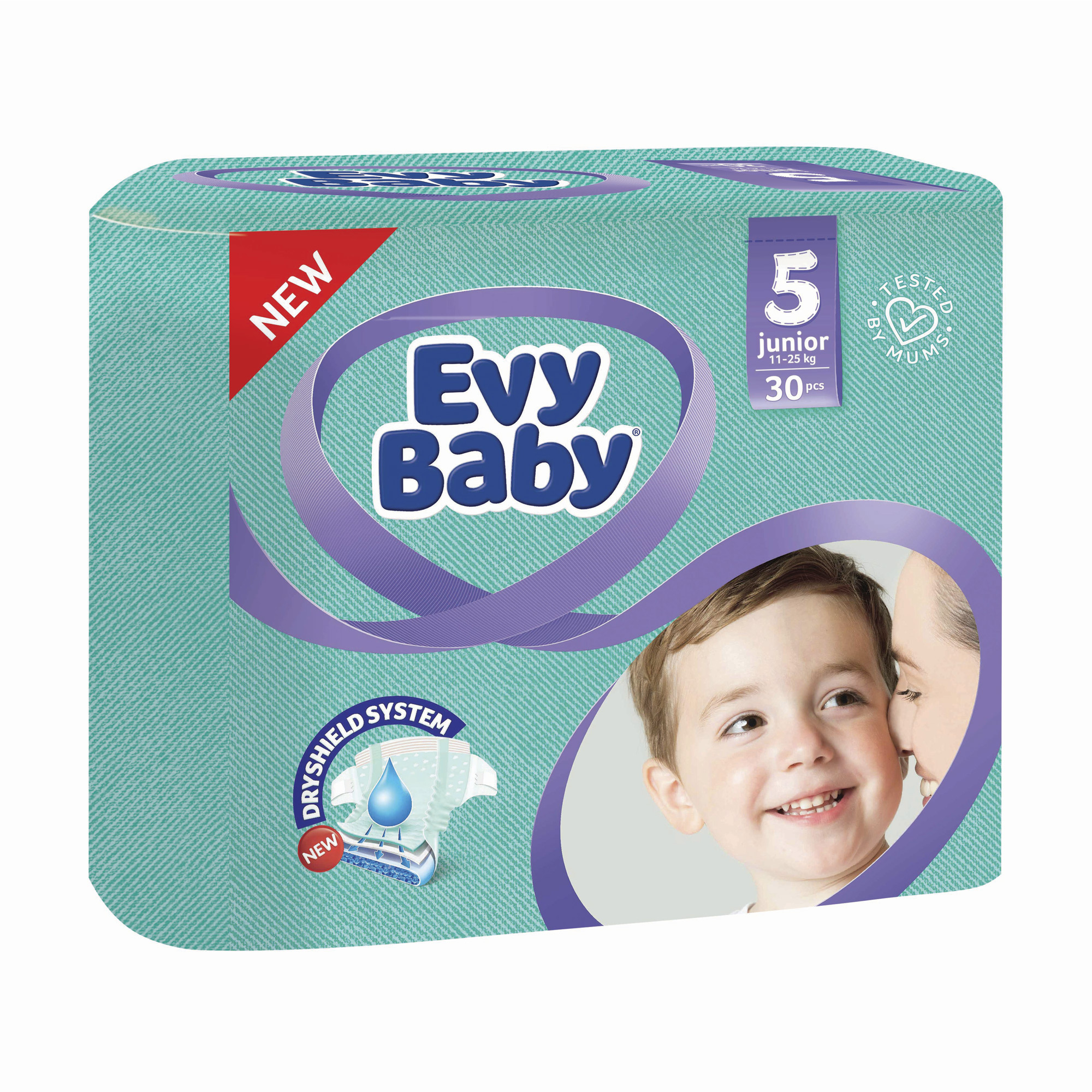 

Підгузки Evy Baby junior розмір 5, 11-25 кг, 30 шт