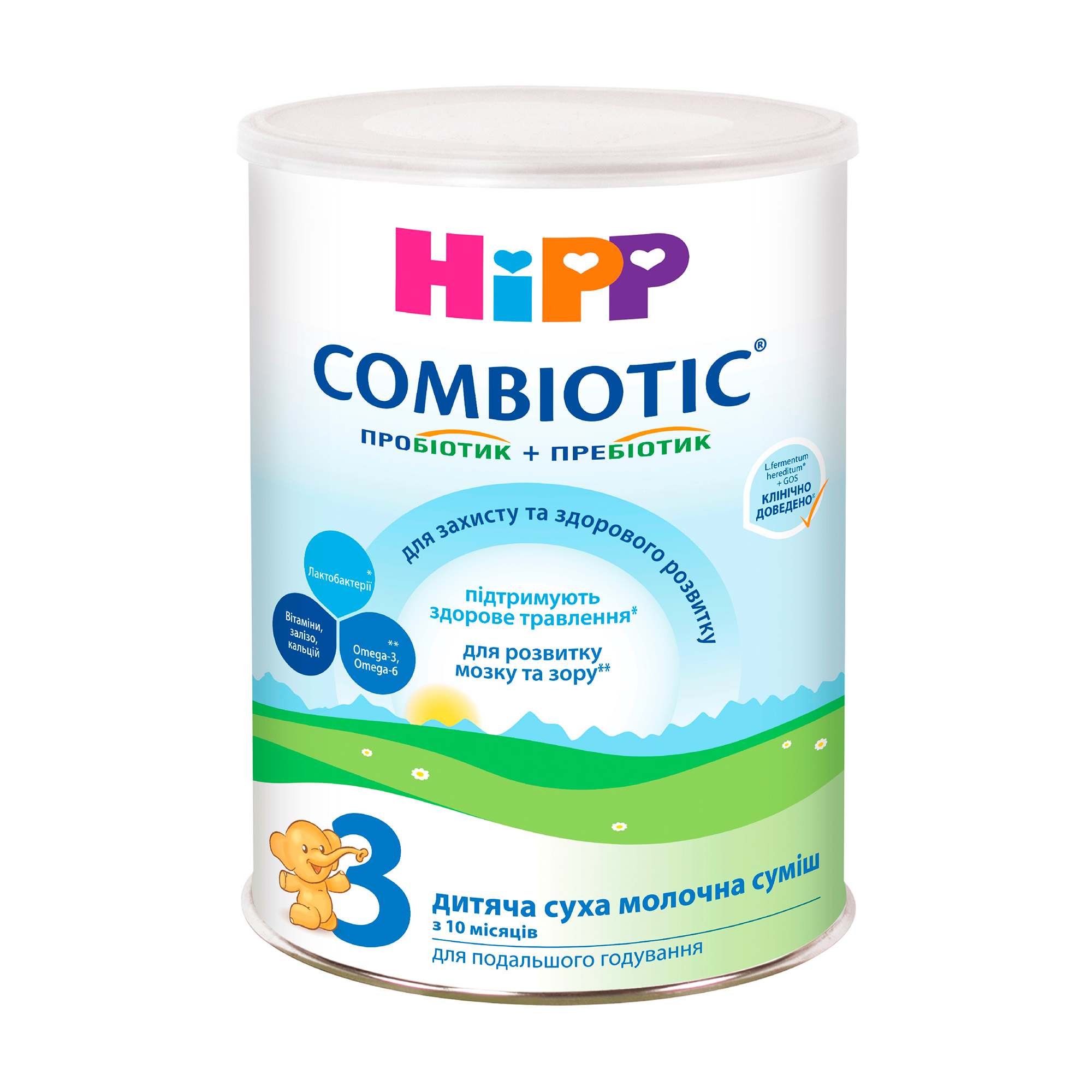 

Дитяча суха молочна суміш HiPP Combiotiс 3 для подальшого годування (12-18 місяців) 350 г